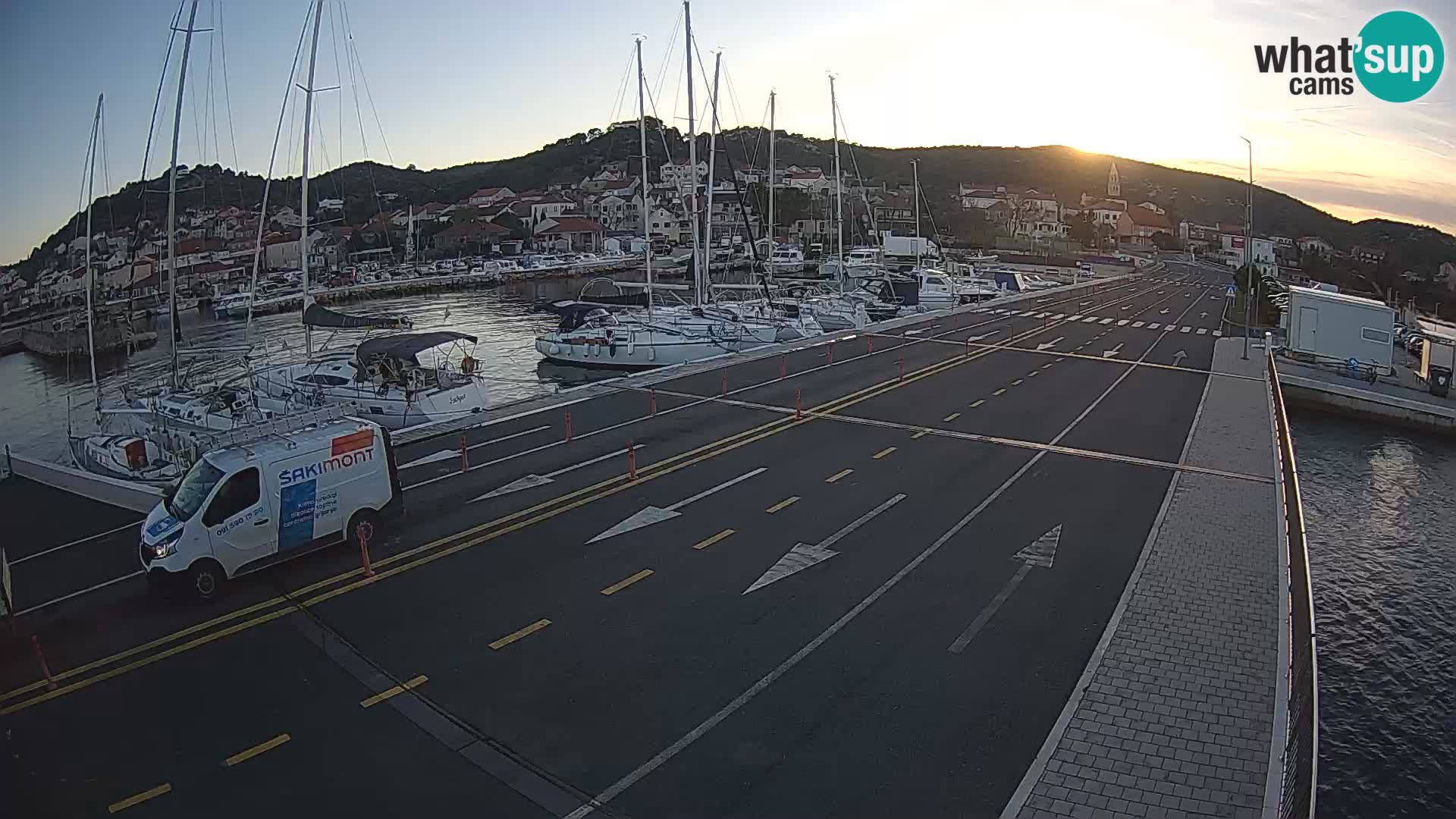 Dalmatie Tkon Traversier – webcams Croatie