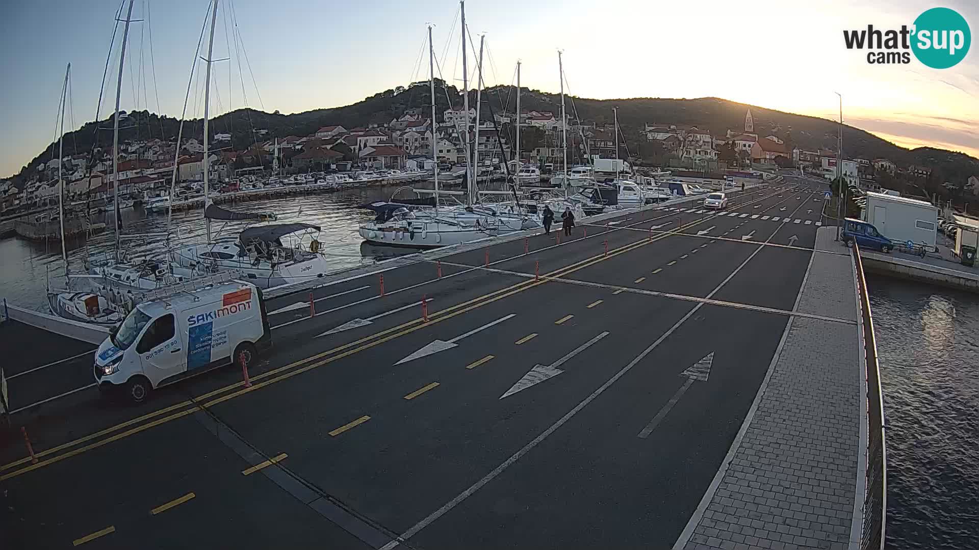 Dalmatie Tkon Traversier – webcams Croatie