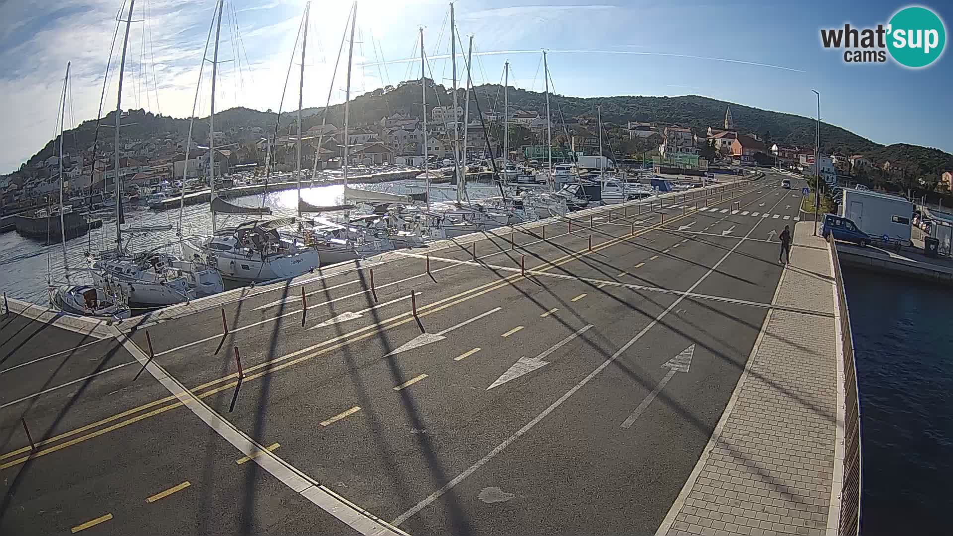 Dalmatie Tkon Traversier – webcams Croatie