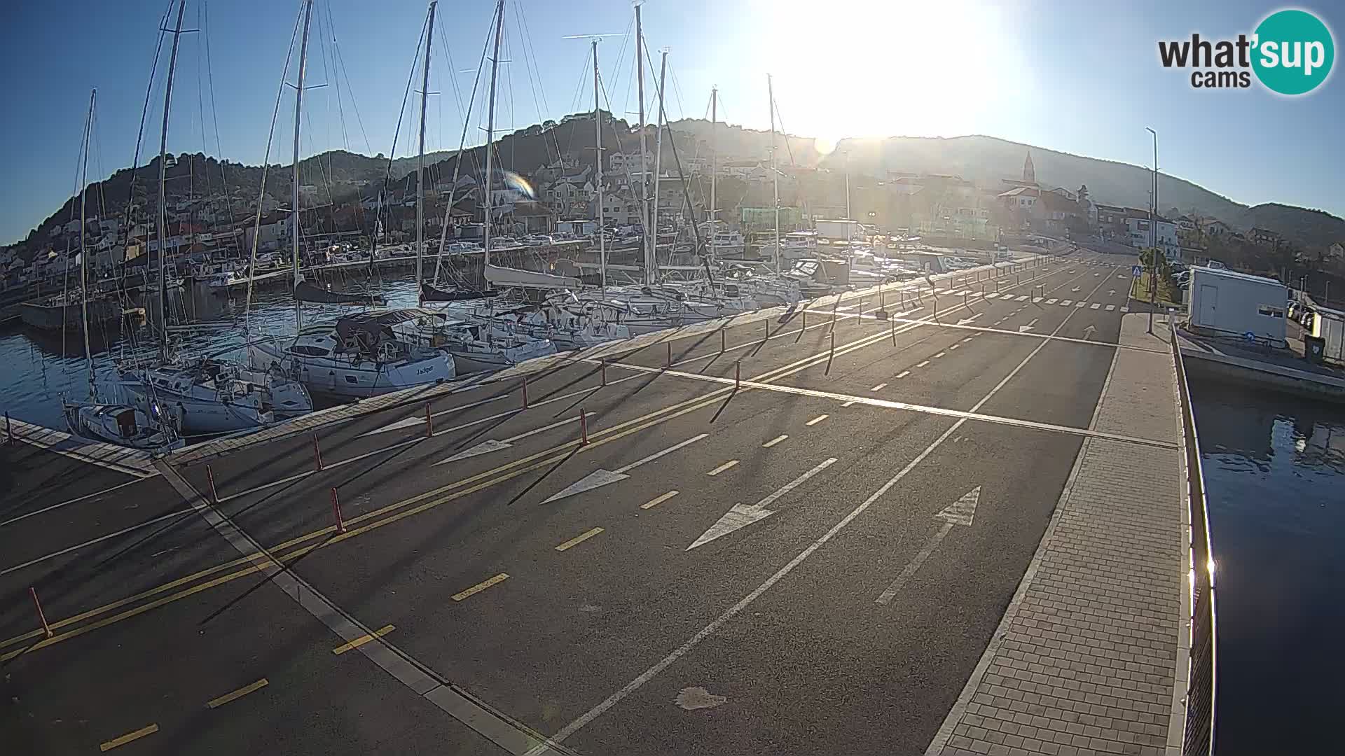 Dalmacia Tkon Transportar- webcams Croacia