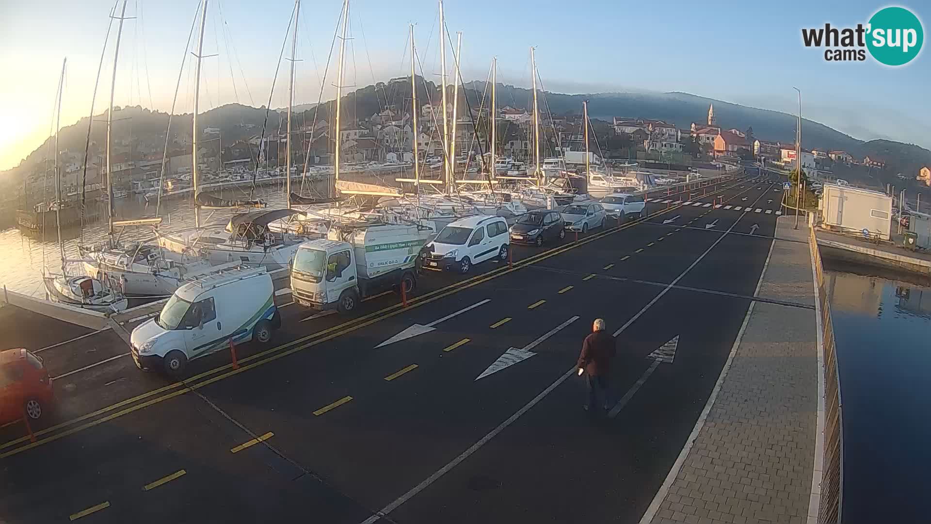 Dalmatie Tkon Traversier – webcams Croatie