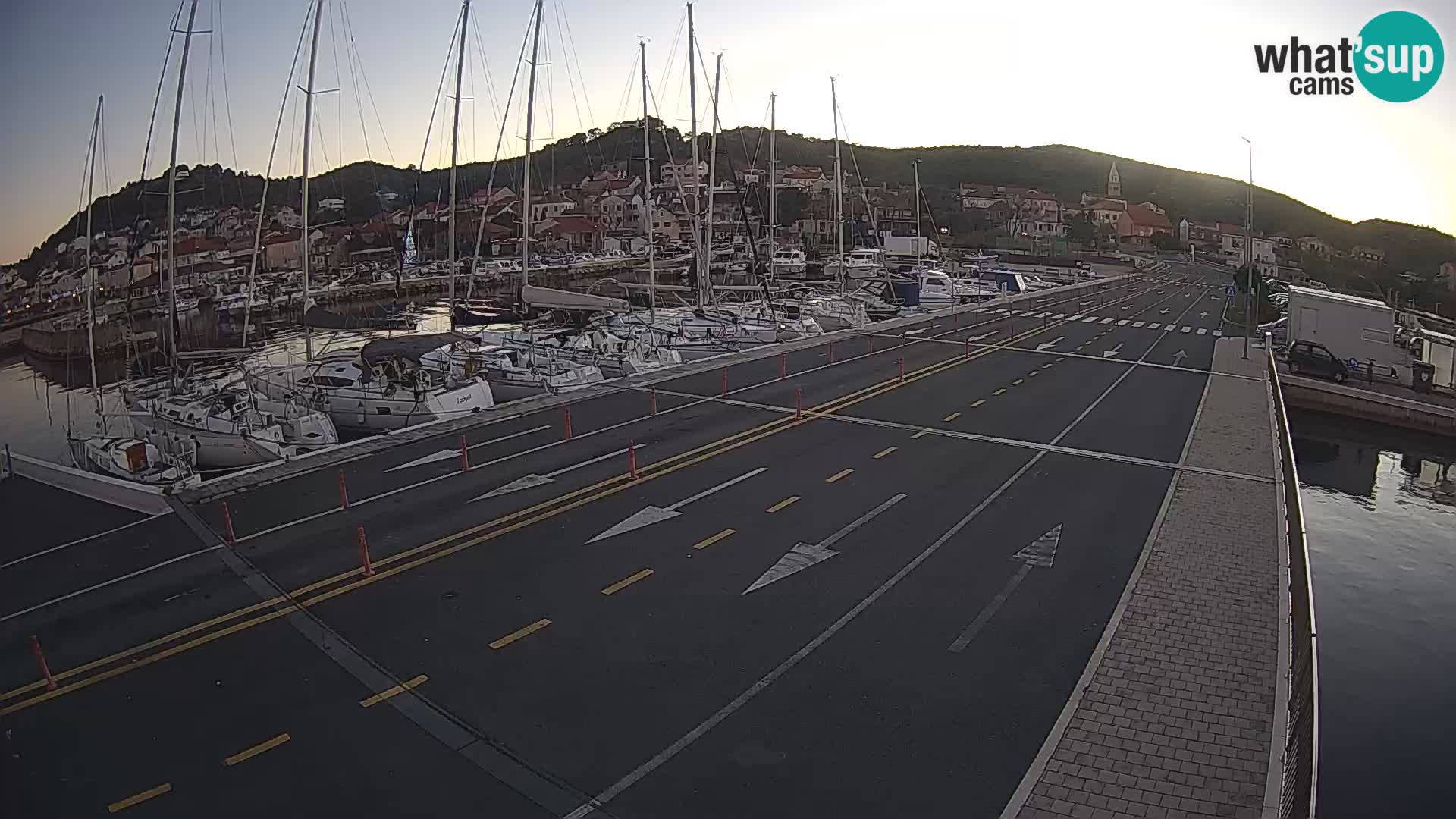 Dalmatie Tkon Traversier – webcams Croatie