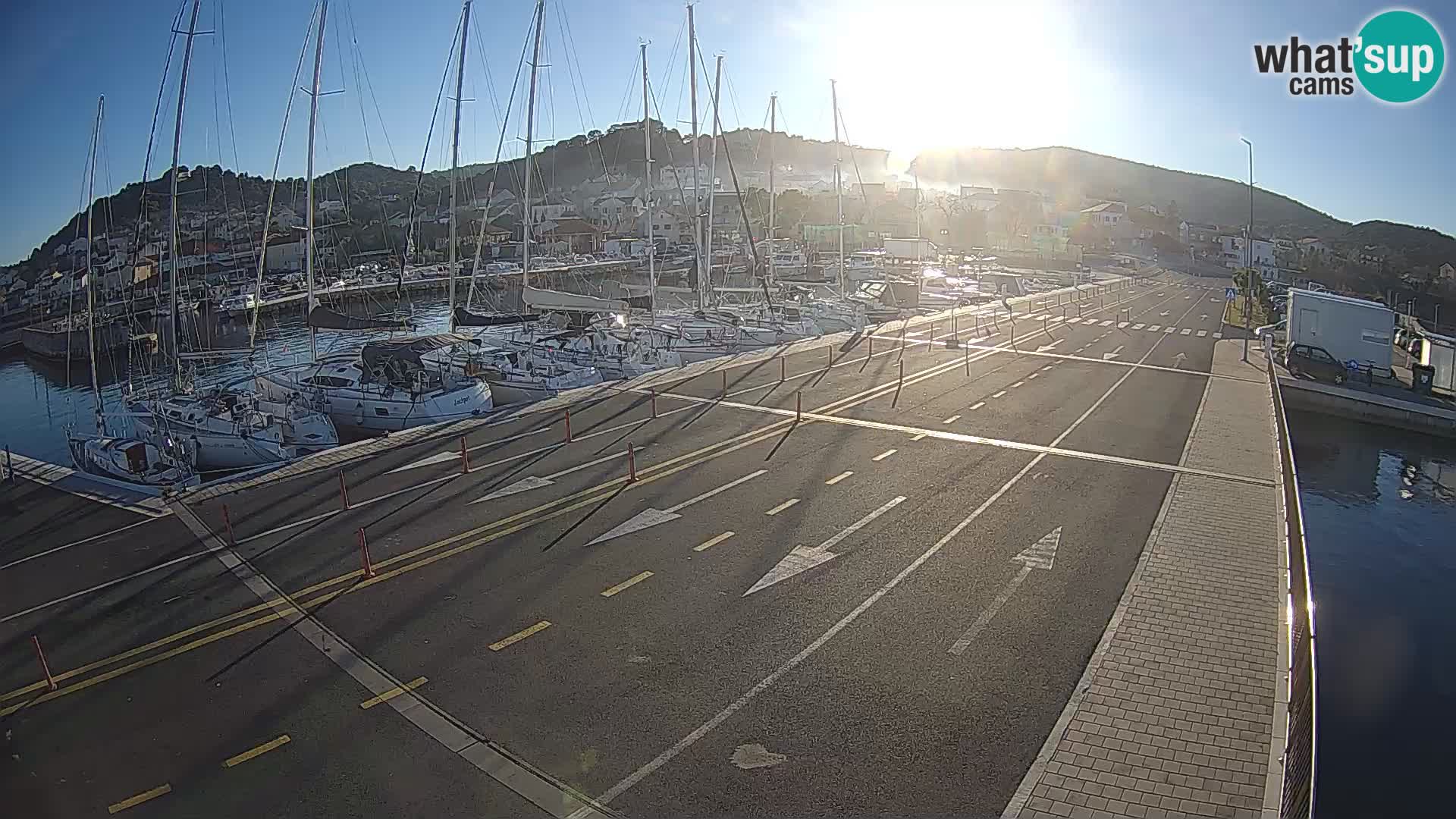 Dalmatie Tkon Traversier – webcams Croatie