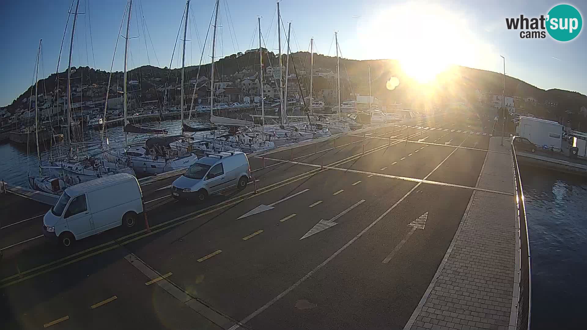 Dalmacia Tkon Transportar- webcams Croacia