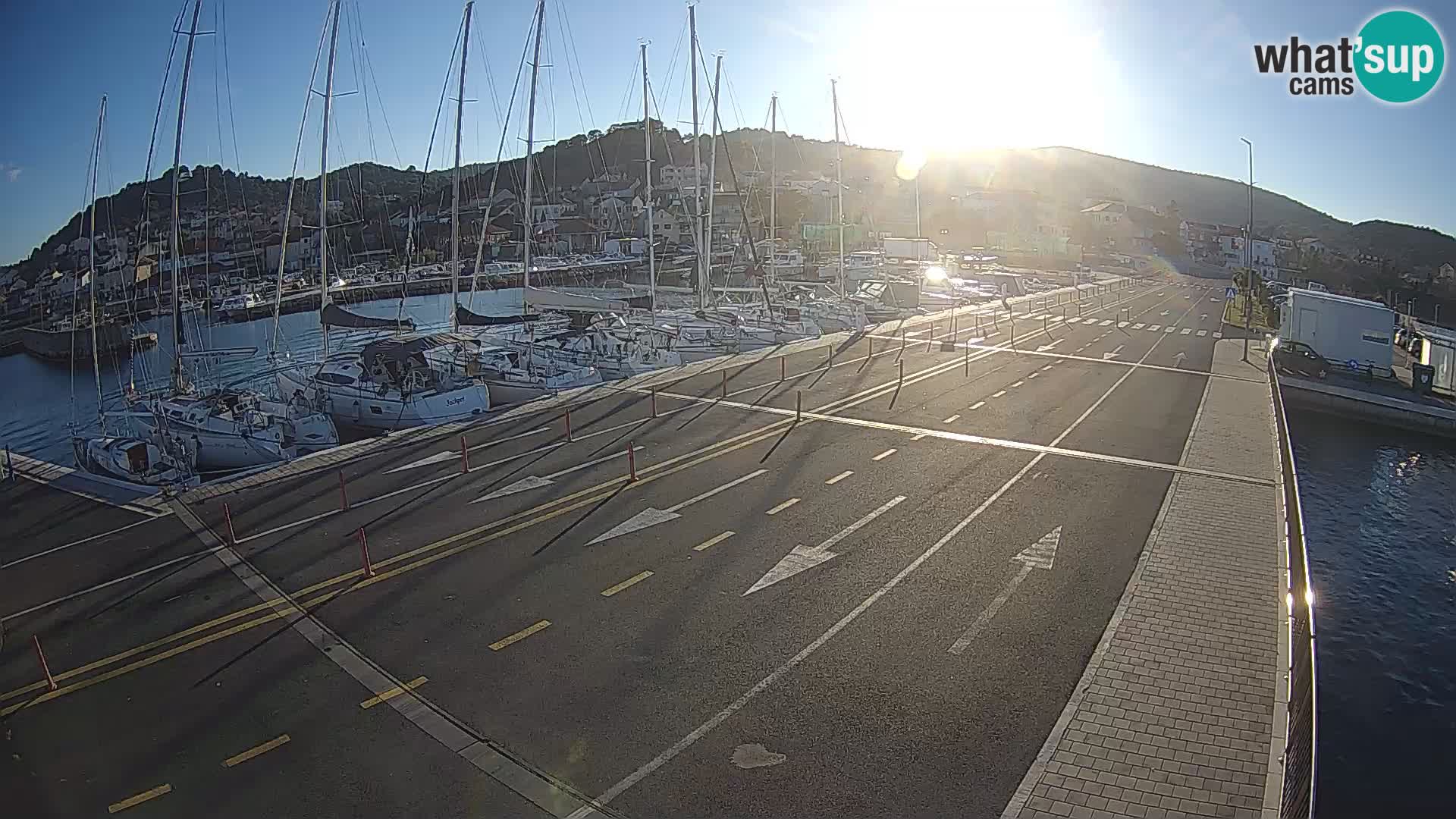 Dalmatie Tkon Traversier – webcams Croatie