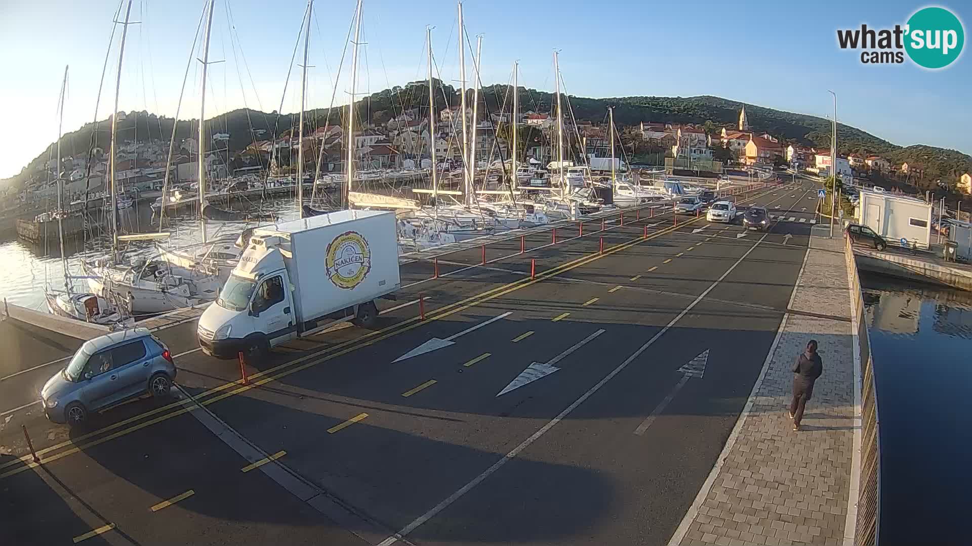 Dalmatie Tkon Traversier – webcams Croatie