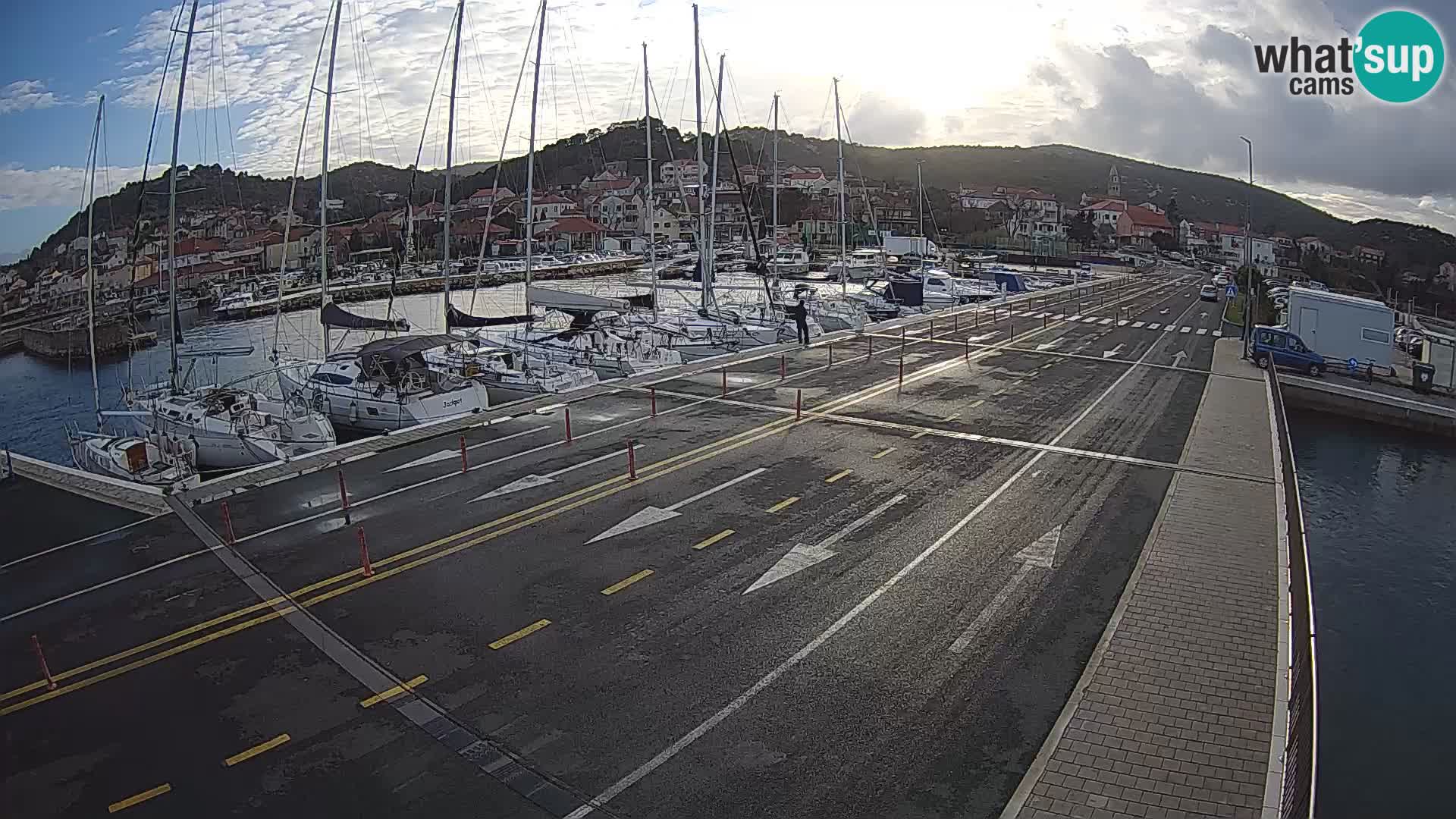 Dalmacia Tkon Transportar- webcams Croacia