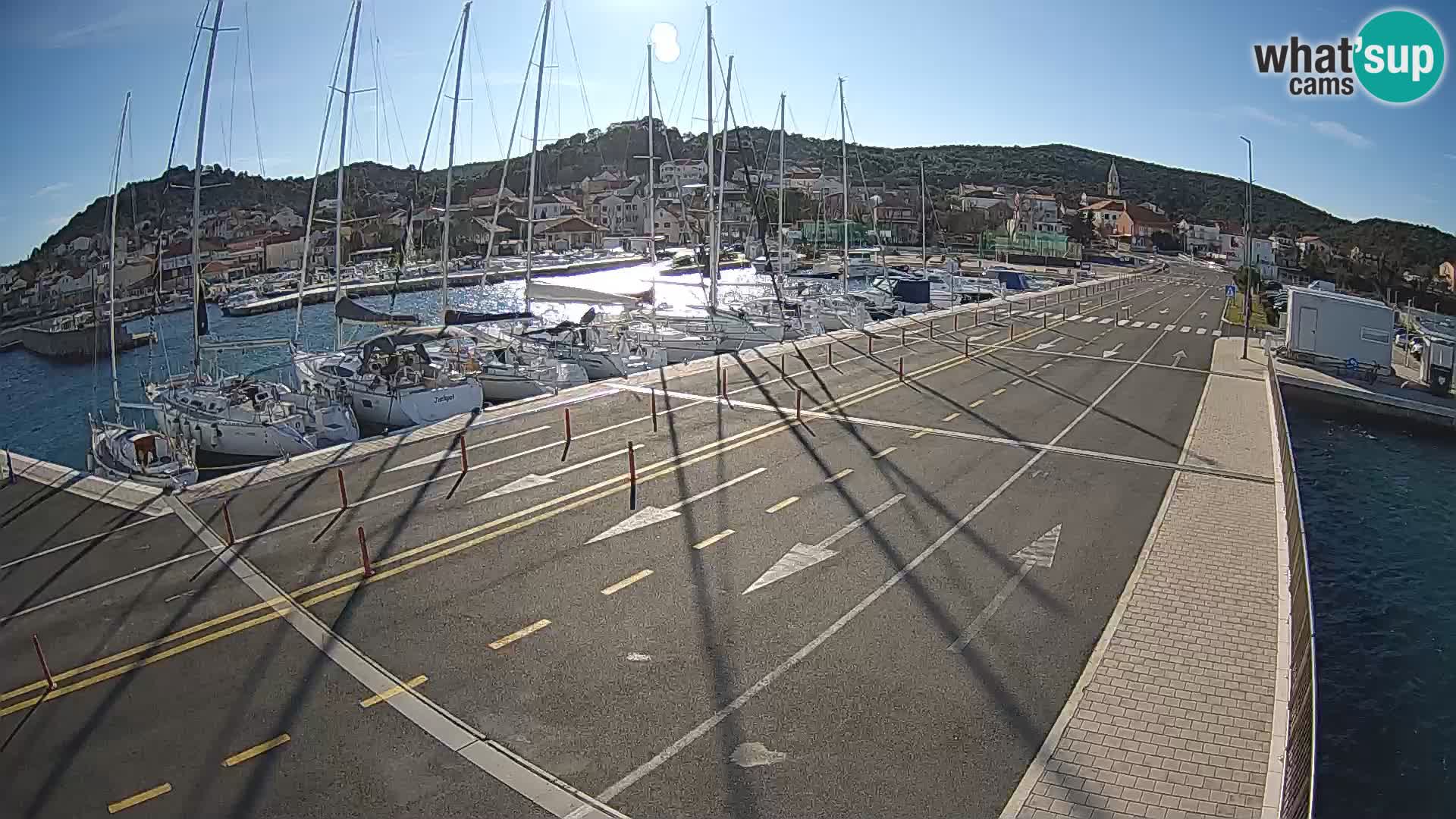 Dalmatie Tkon Traversier – webcams Croatie