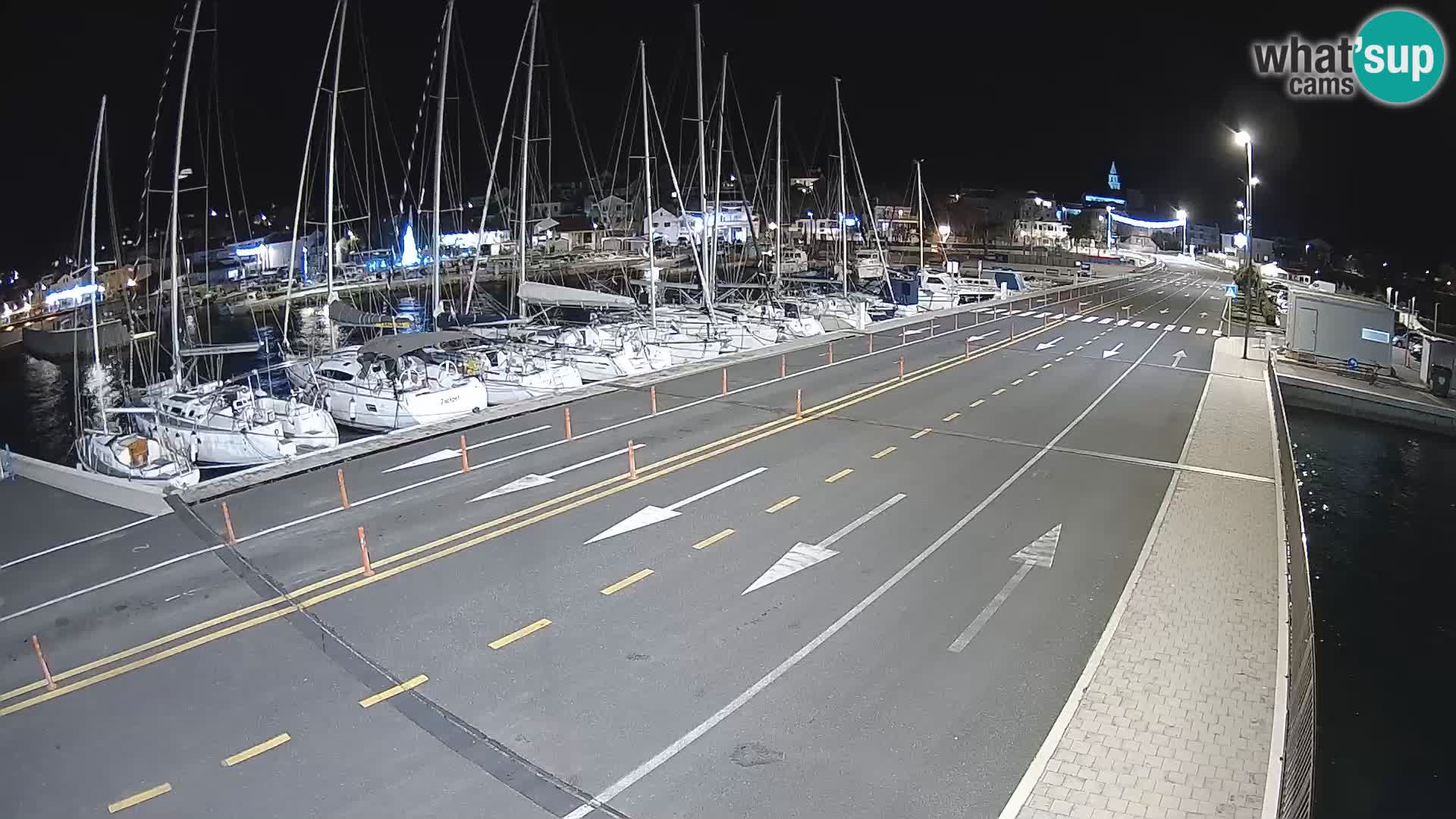 Dalmatie Tkon Traversier – webcams Croatie