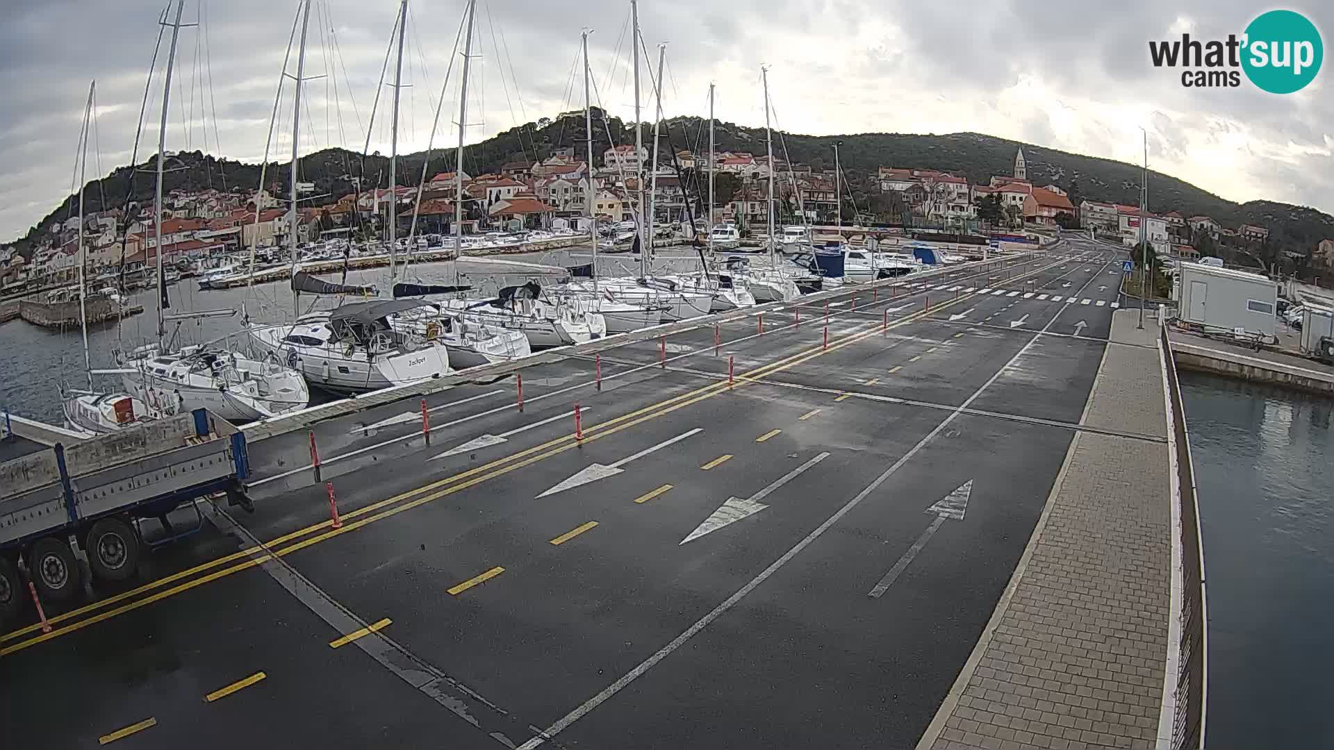 Dalmatie Tkon Traversier – webcams Croatie