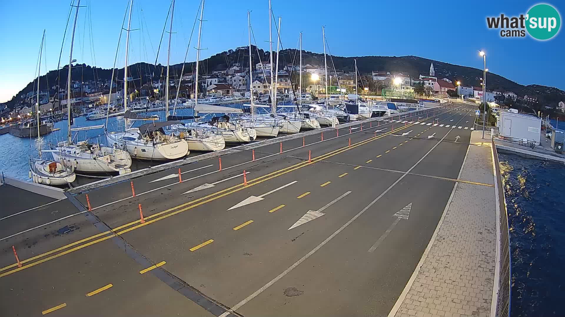 Dalmatie Tkon Traversier – webcams Croatie