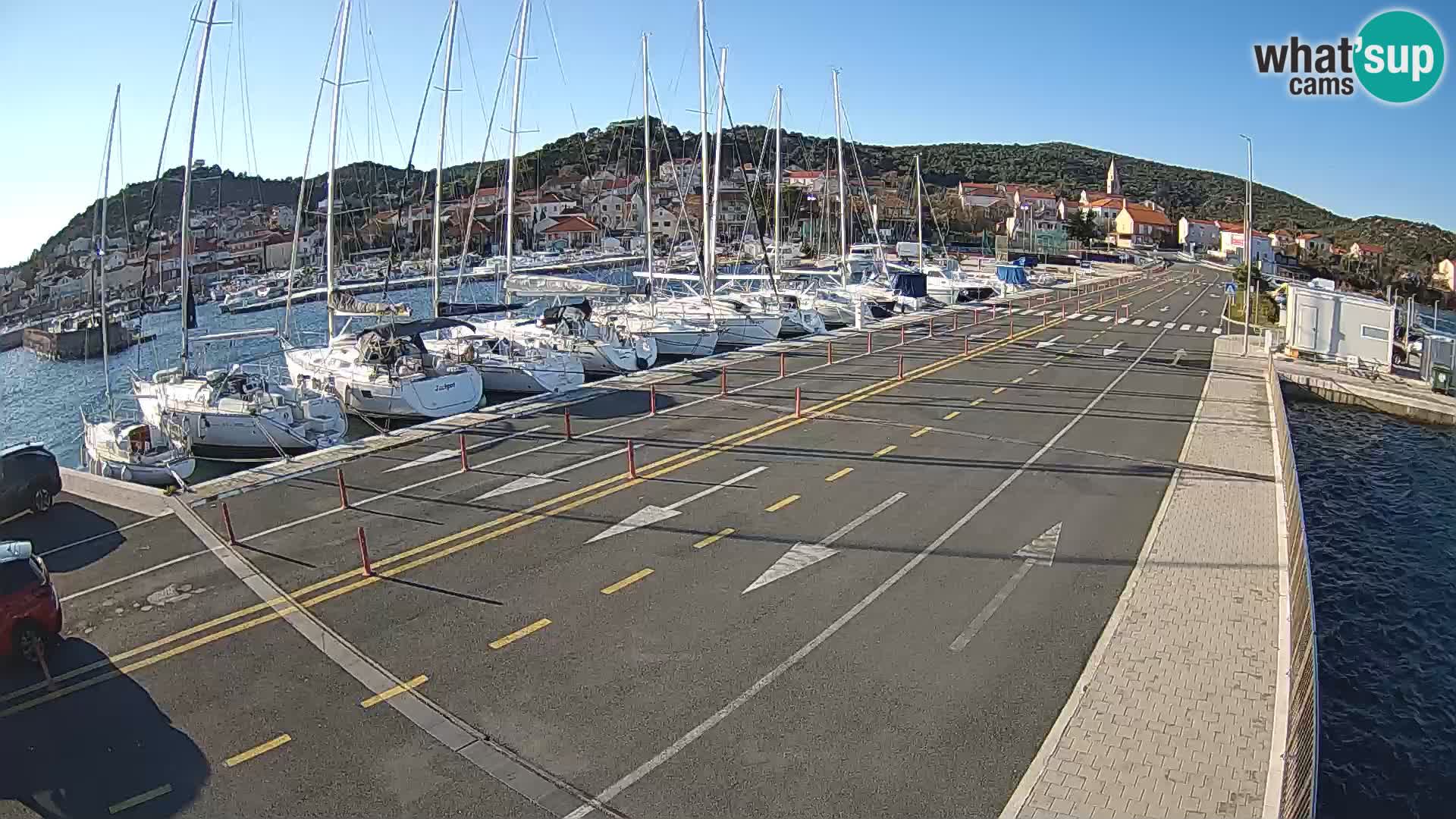 Dalmacia Tkon Transportar- webcams Croacia