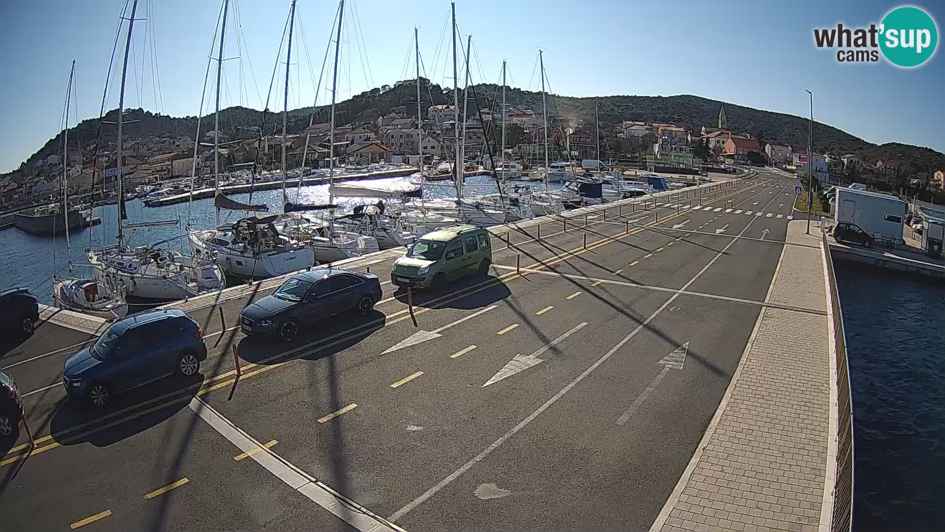Dalmatie Tkon Traversier – webcams Croatie