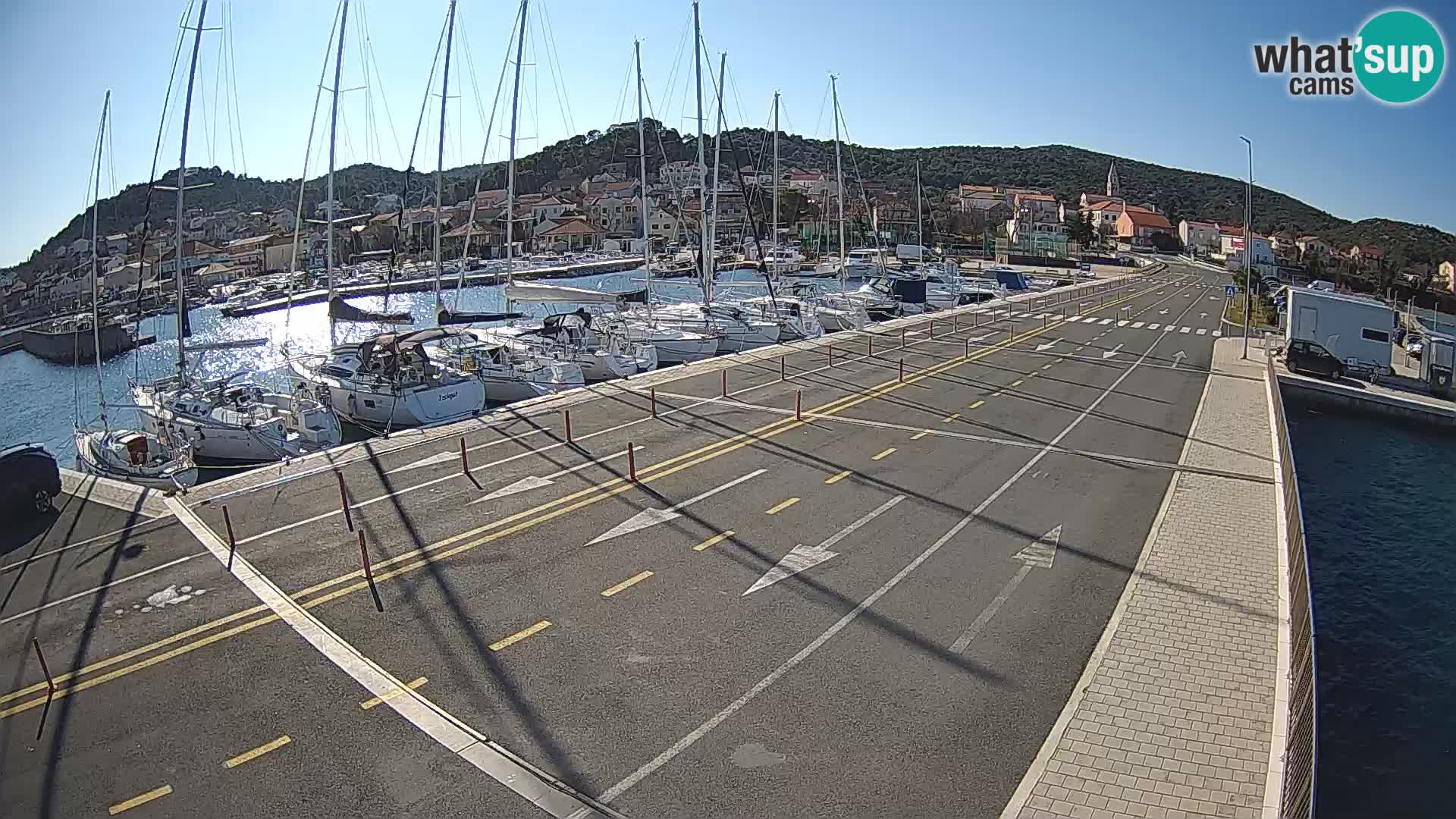 Dalmatie Tkon Traversier – webcams Croatie