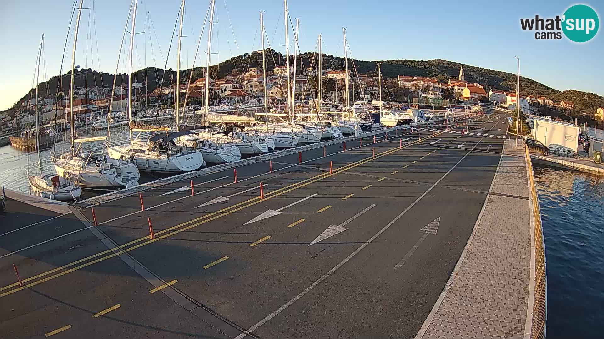 Dalmatie Tkon Traversier – webcams Croatie