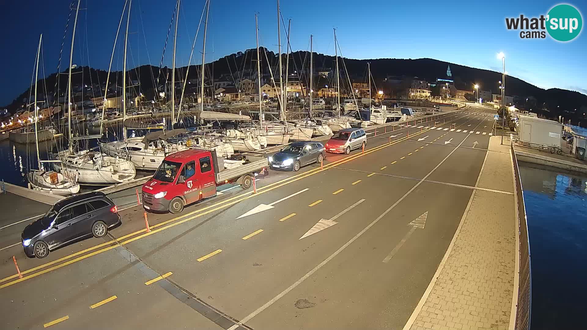 Dalmatie Tkon Traversier – webcams Croatie