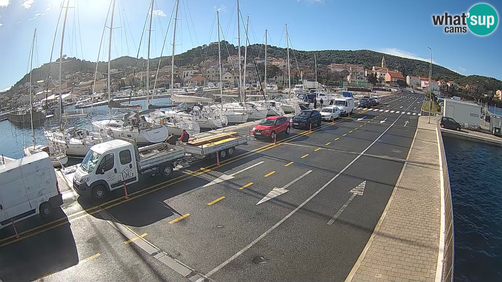 Dalmatie Tkon Traversier – webcams Croatie