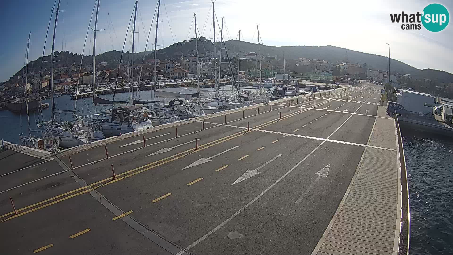 Dalmatie Tkon Traversier – webcams Croatie