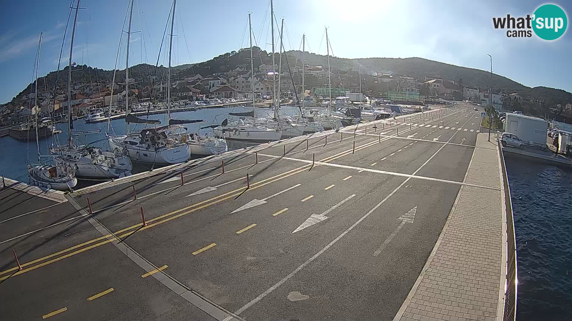Dalmatie Tkon Traversier – webcams Croatie