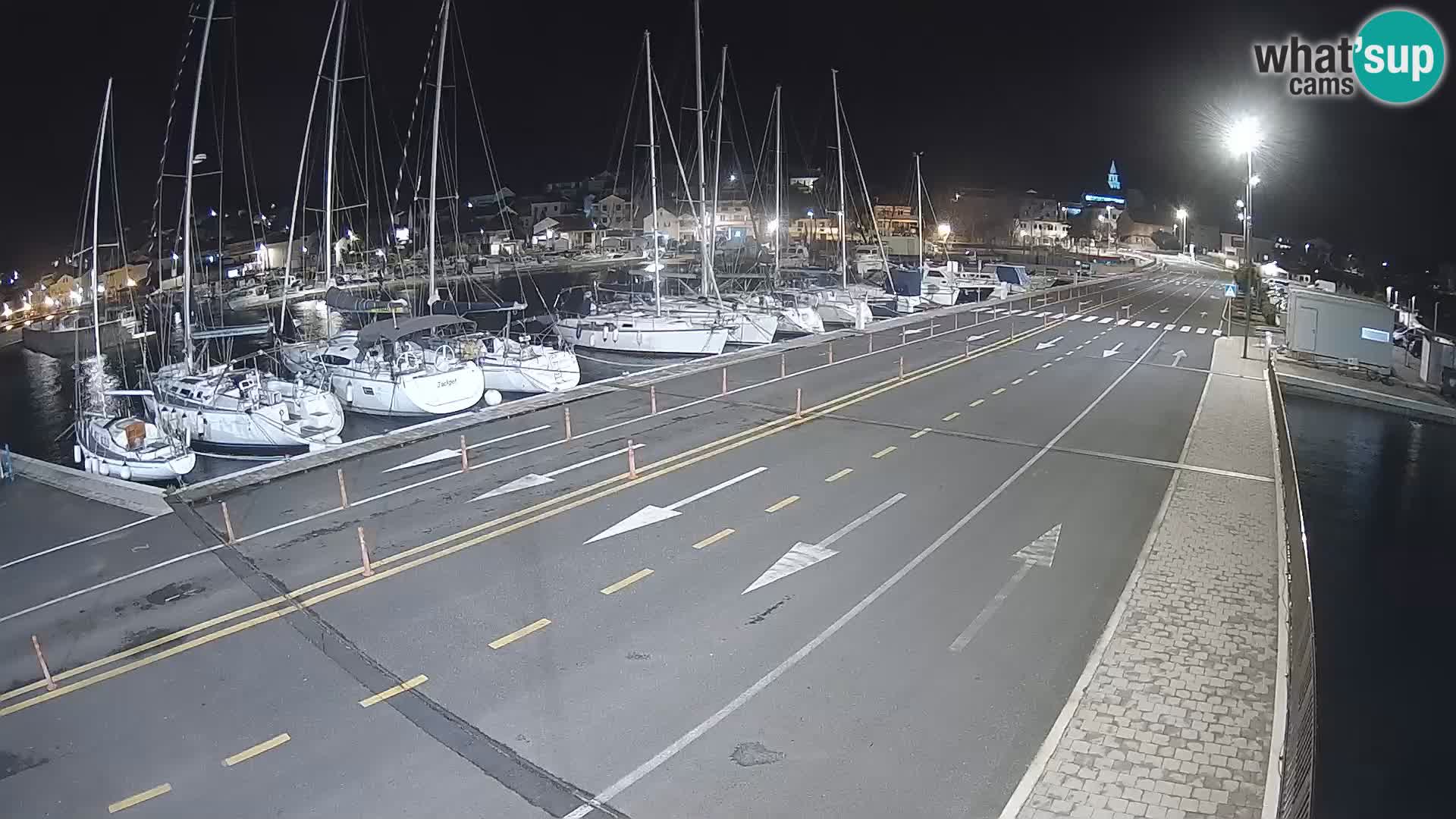 Dalmatie Tkon Traversier – webcams Croatie