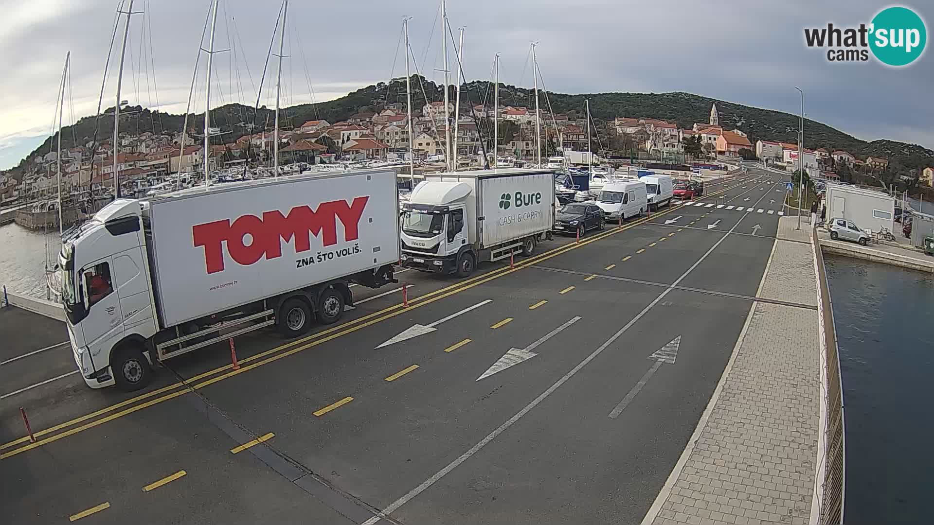 Dalmacija Trajekt Tkon – spletne kamere Hrvaška