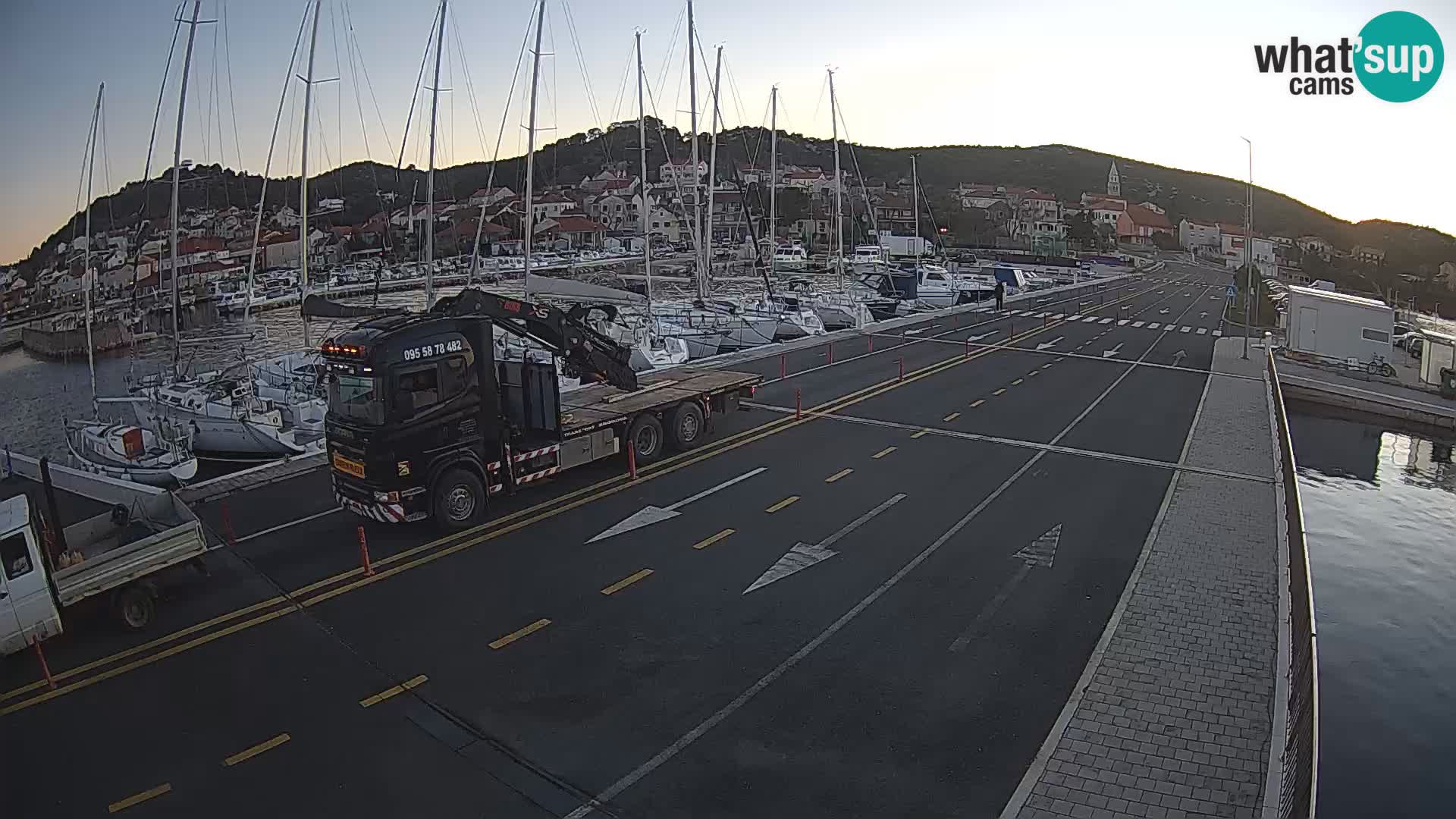 Dalmacia Tkon Transportar- webcams Croacia