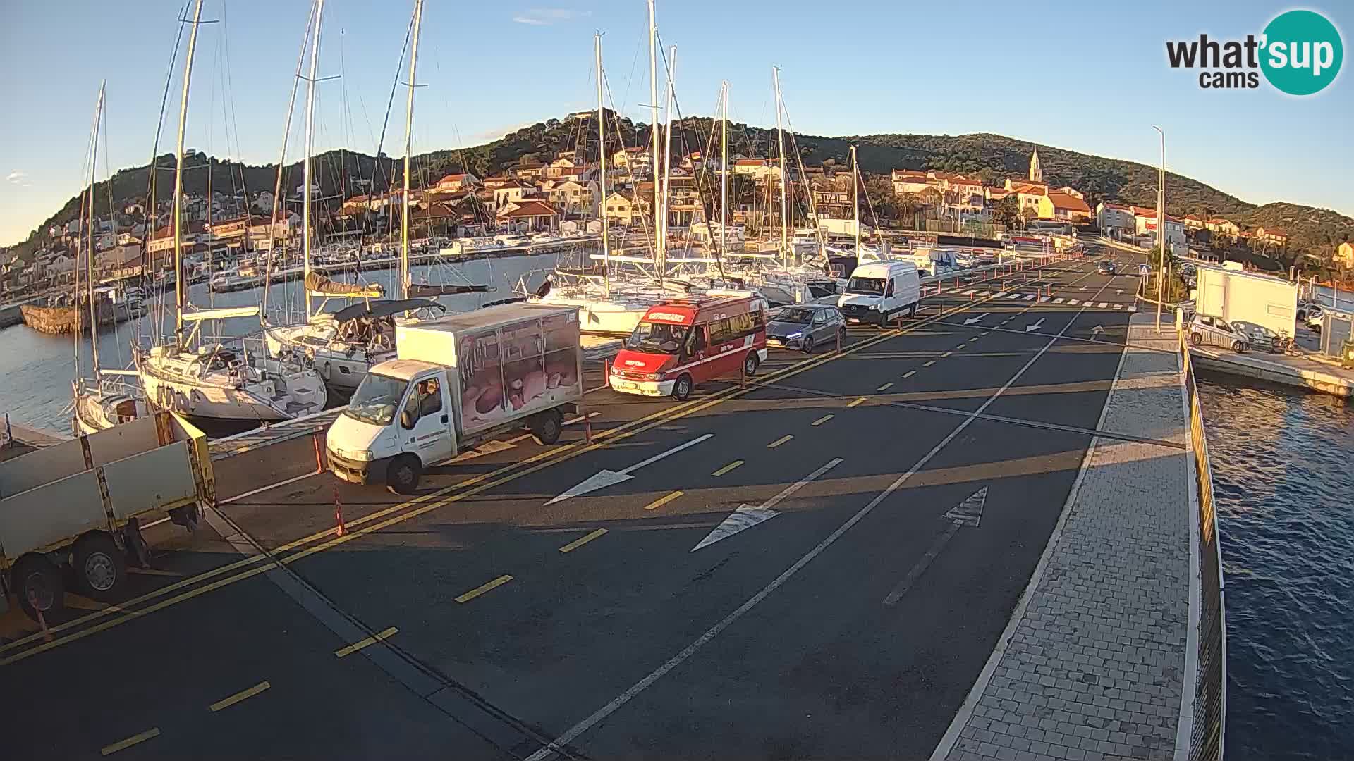 Dalmacia Tkon Transportar- webcams Croacia