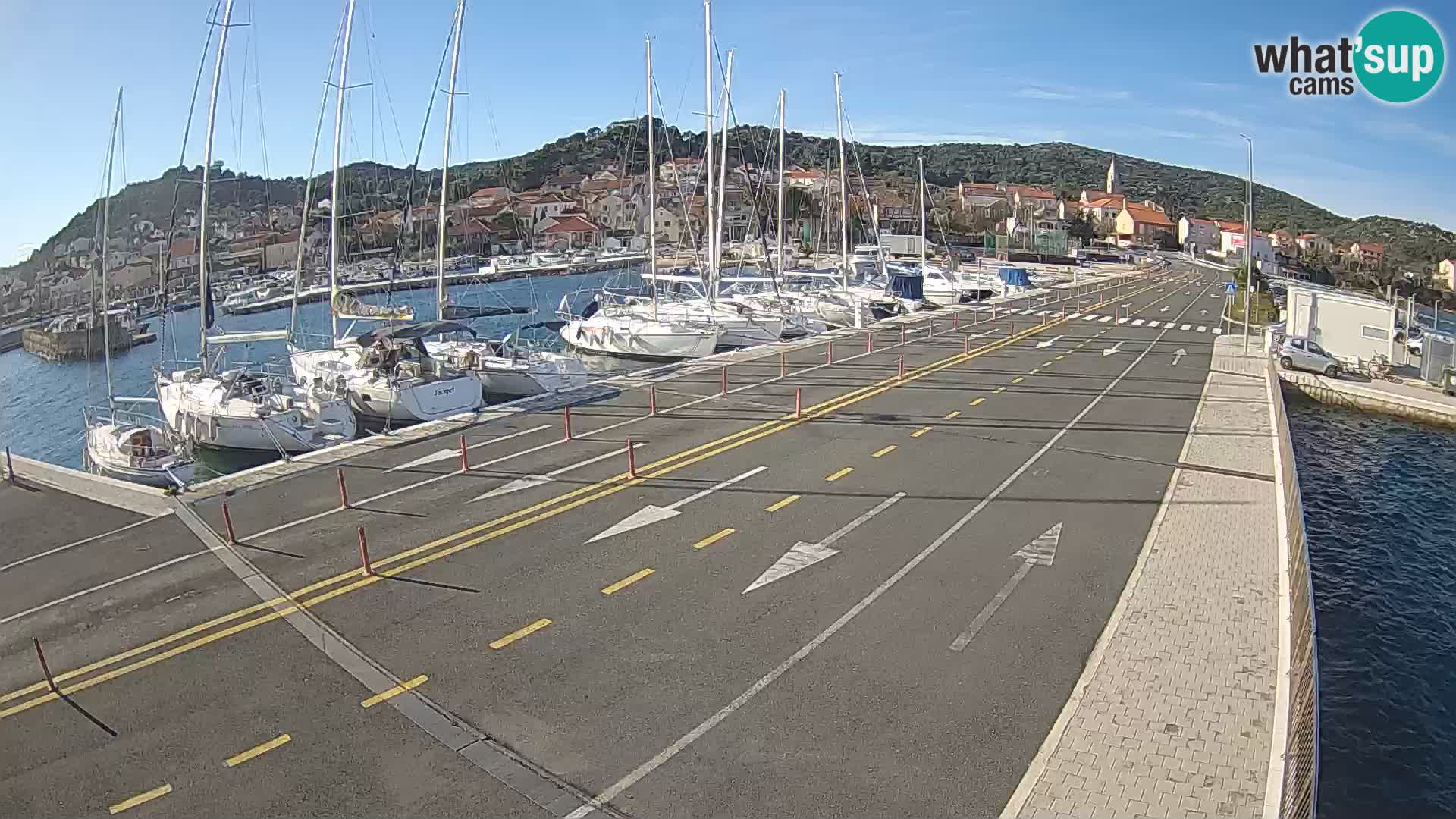 Dalmacia Tkon Transportar- webcams Croacia