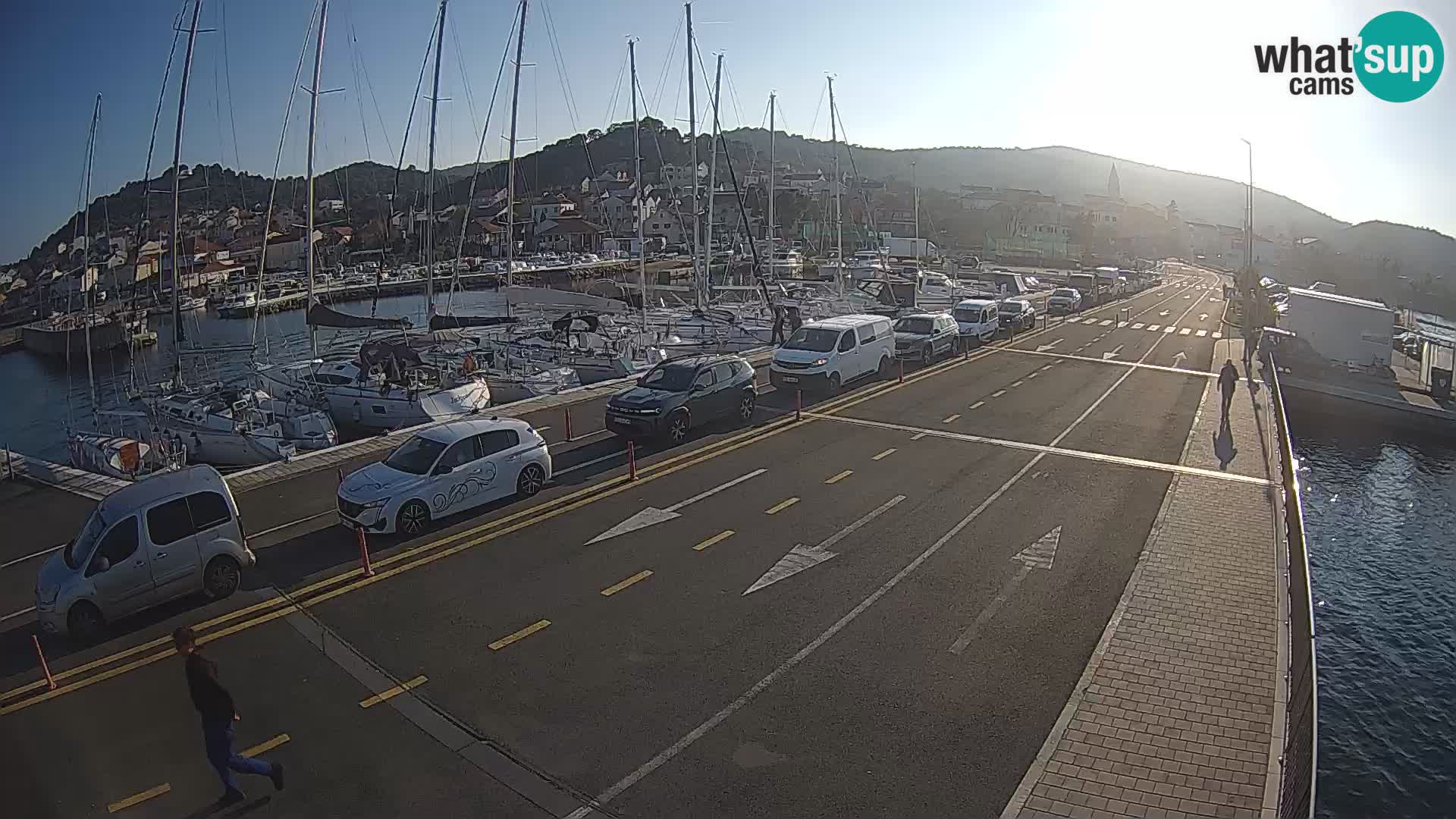 Dalmatie Tkon Traversier – webcams Croatie