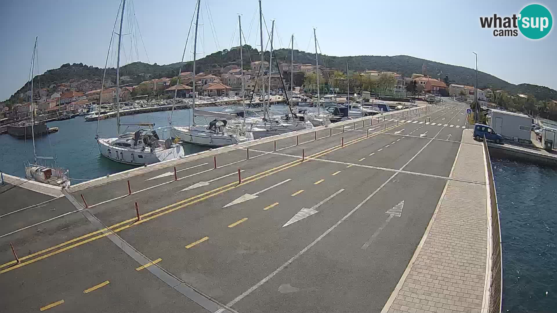 Dalmatie Tkon Traversier – webcams Croatie