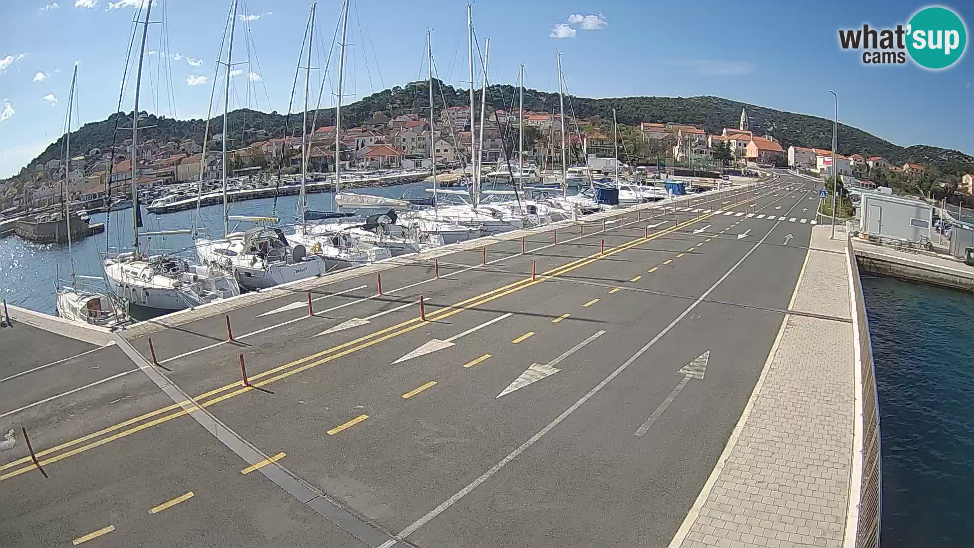 Dalmatie Tkon Traversier – webcams Croatie