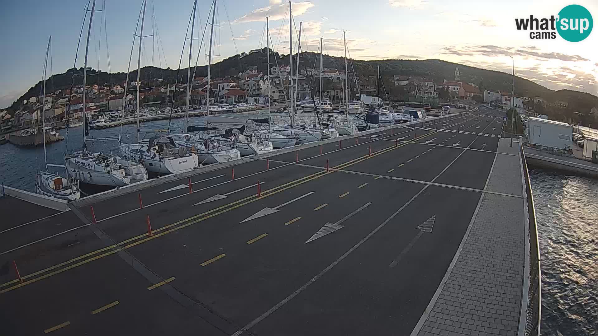 Dalmatie Tkon Traversier – webcams Croatie