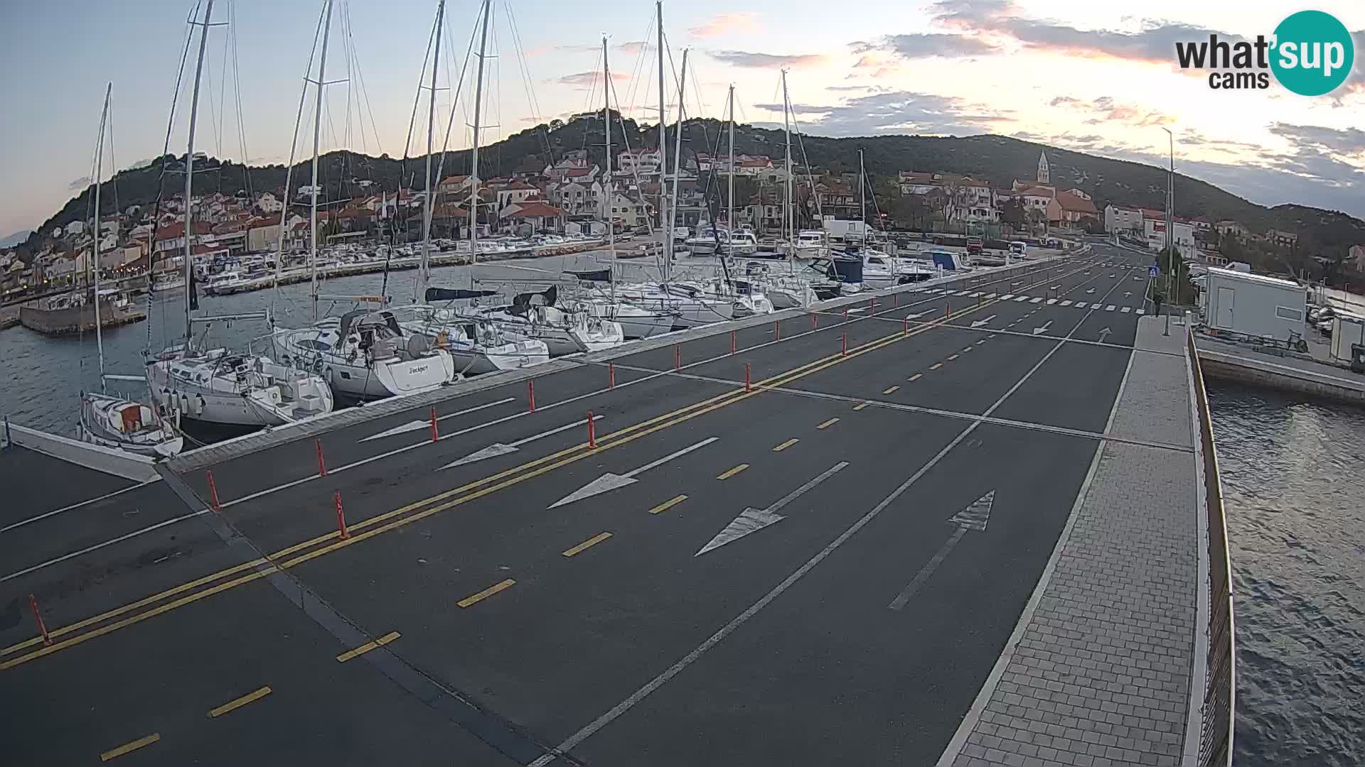 Dalmacia Tkon Transportar- webcams Croacia