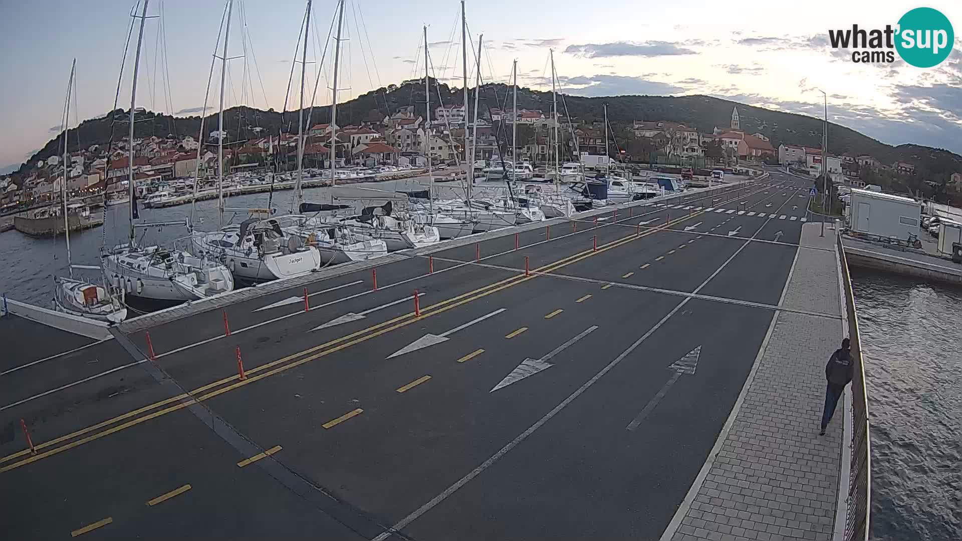 Dalmatie Tkon Traversier – webcams Croatie