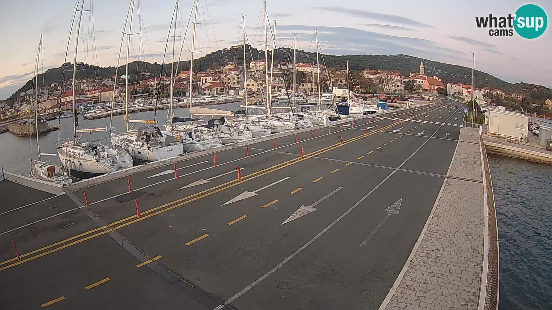 Dalmatie Tkon Traversier – webcams Croatie