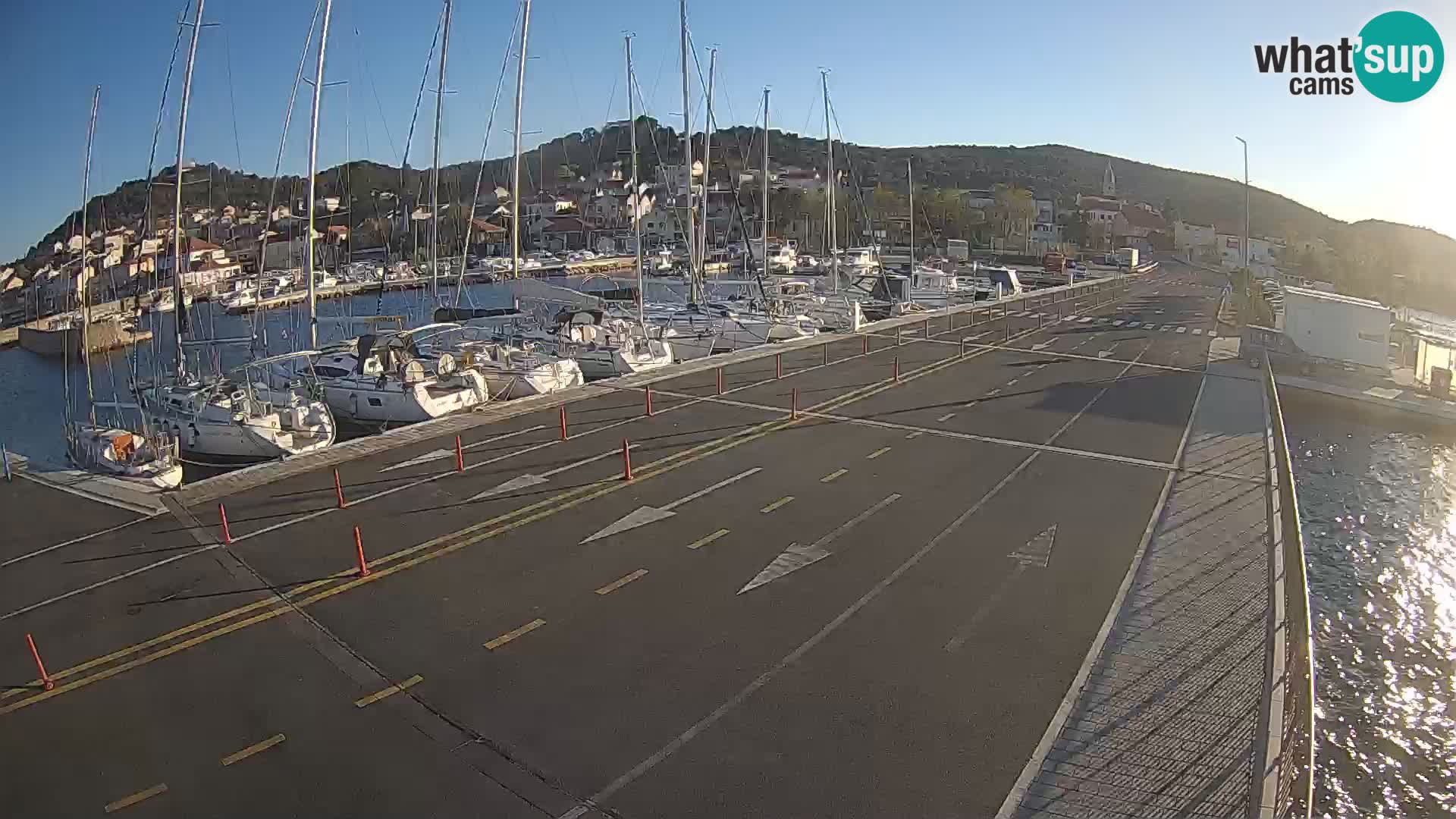 Dalmatie Tkon Traversier – webcams Croatie