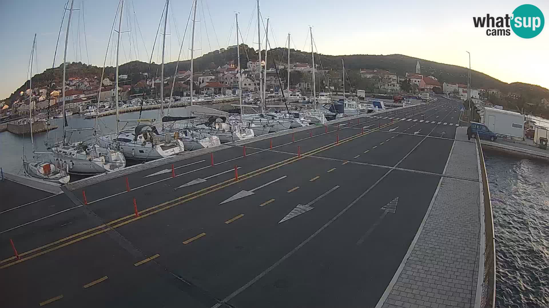 Dalmatie Tkon Traversier – webcams Croatie