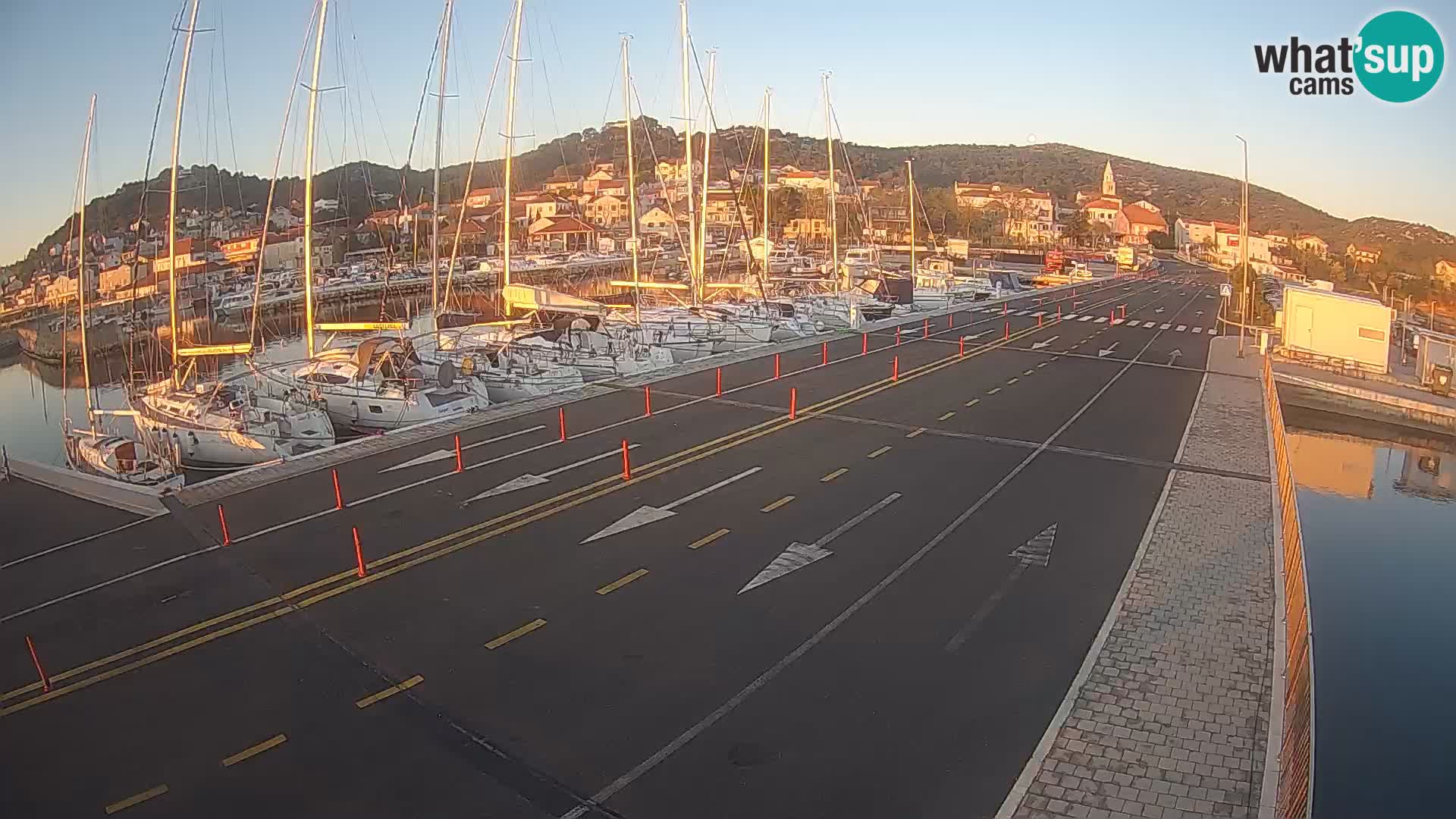 Dalmatie Tkon Traversier – webcams Croatie