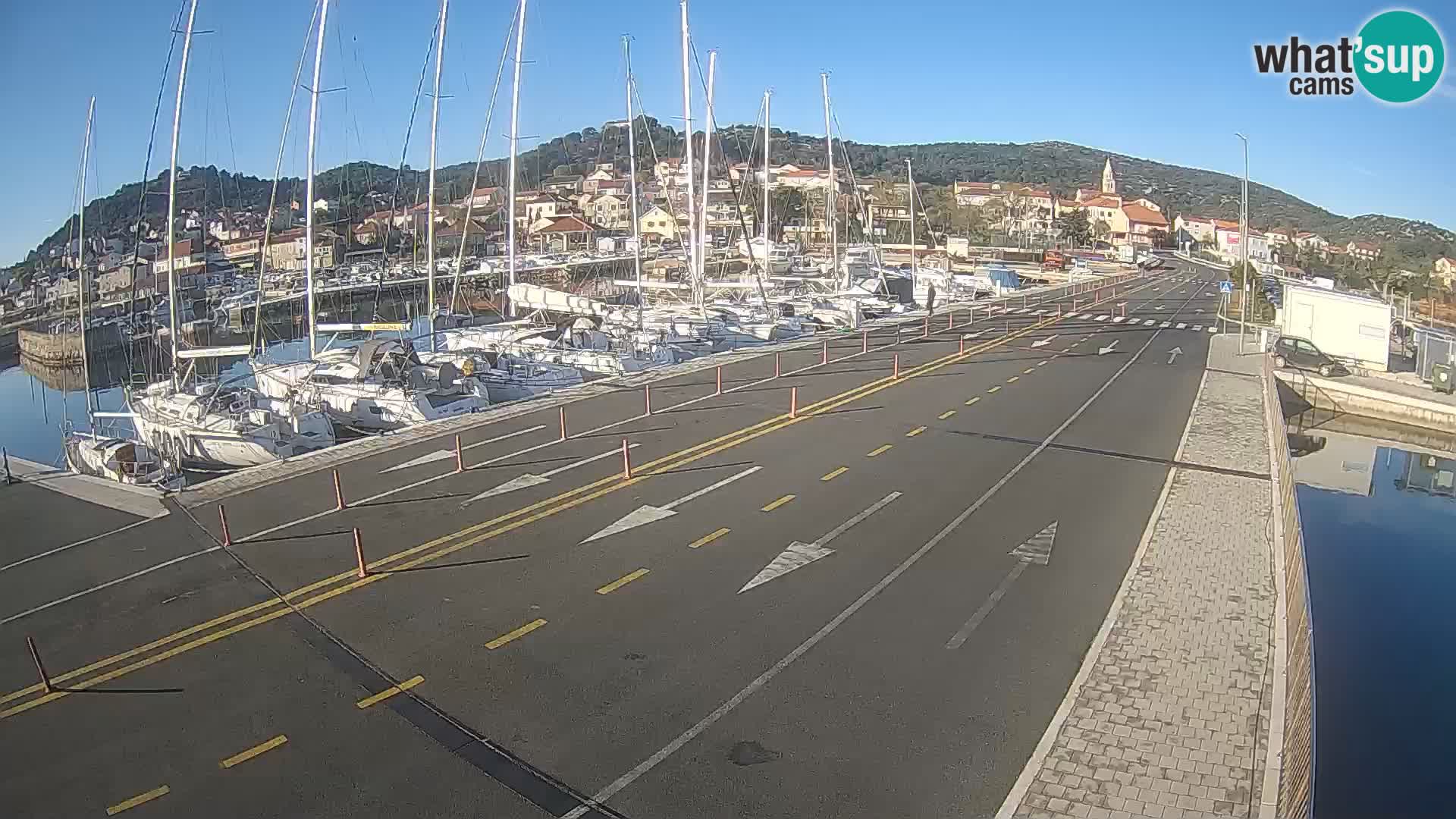 Dalmatie Tkon Traversier – webcams Croatie