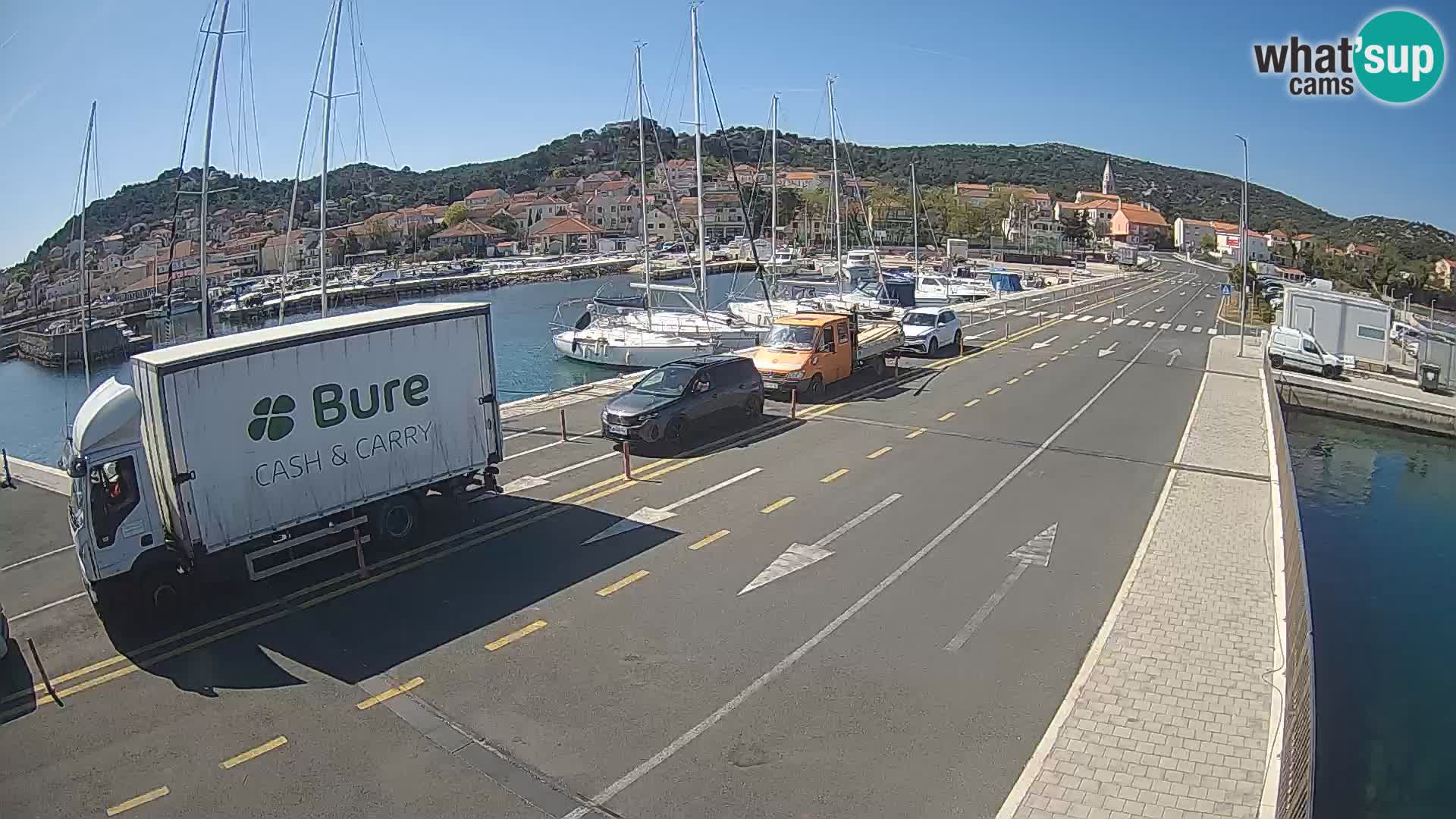 Dalmacija Trajekt Tkon – spletne kamere Hrvaška