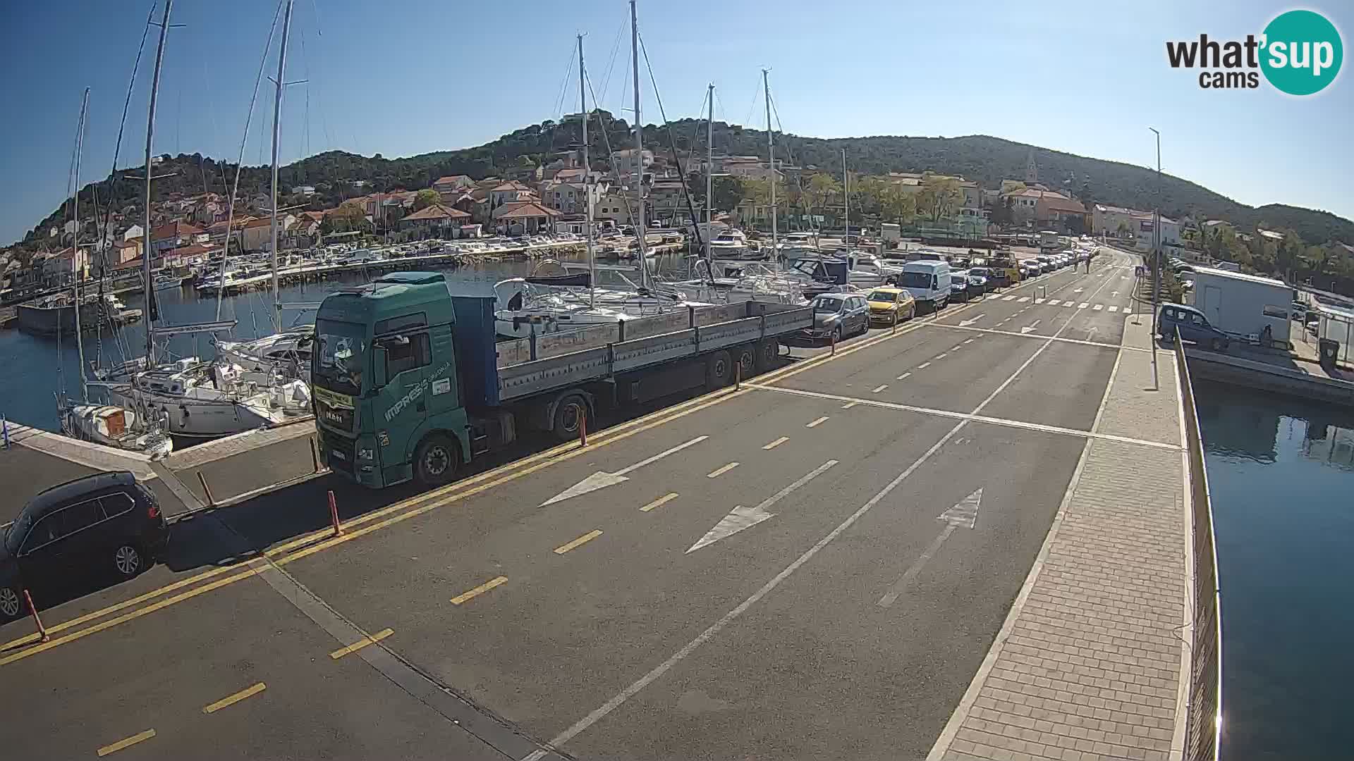 Dalmatie Tkon Traversier – webcams Croatie