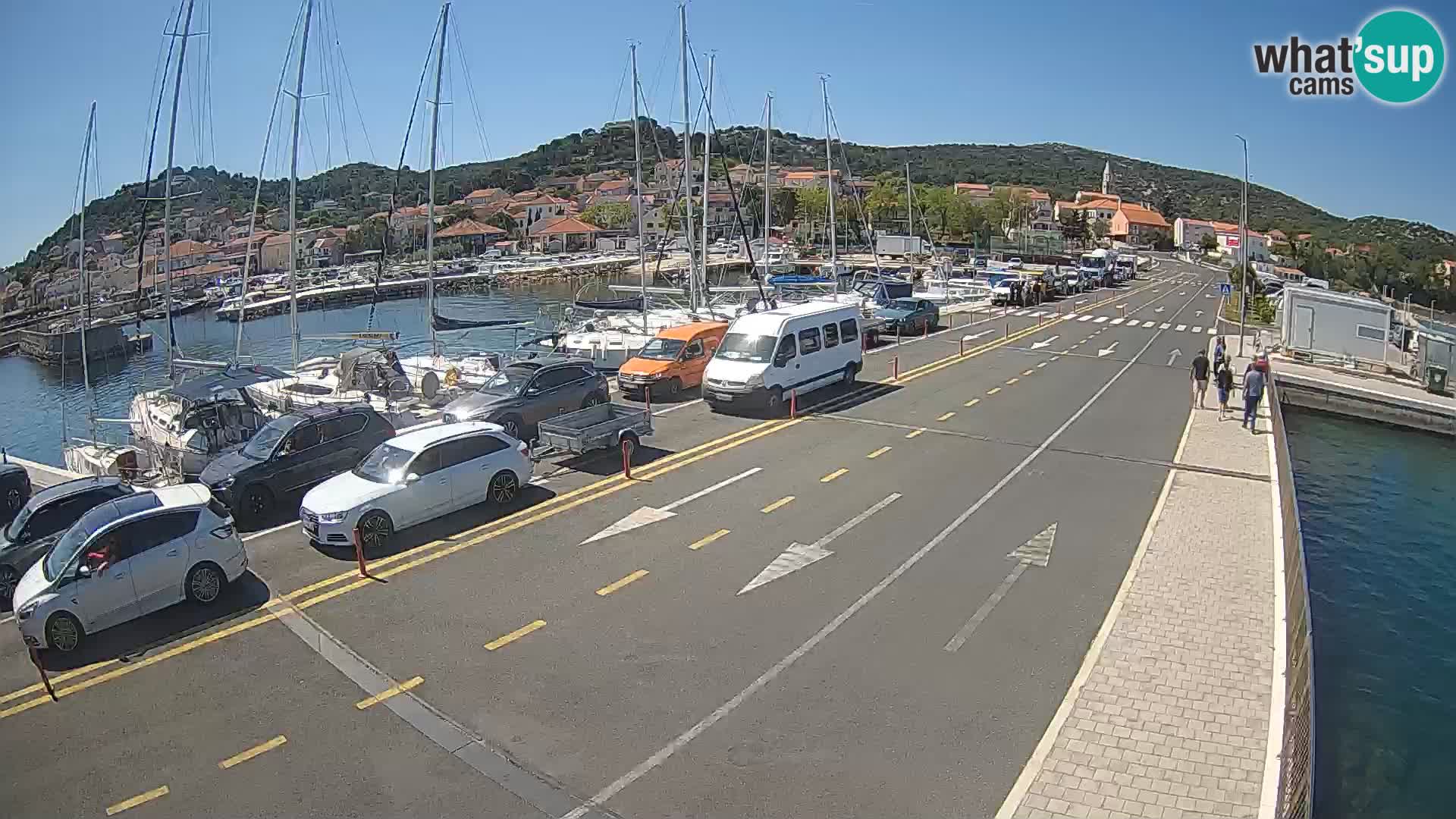 Dalmatie Tkon Traversier – webcams Croatie