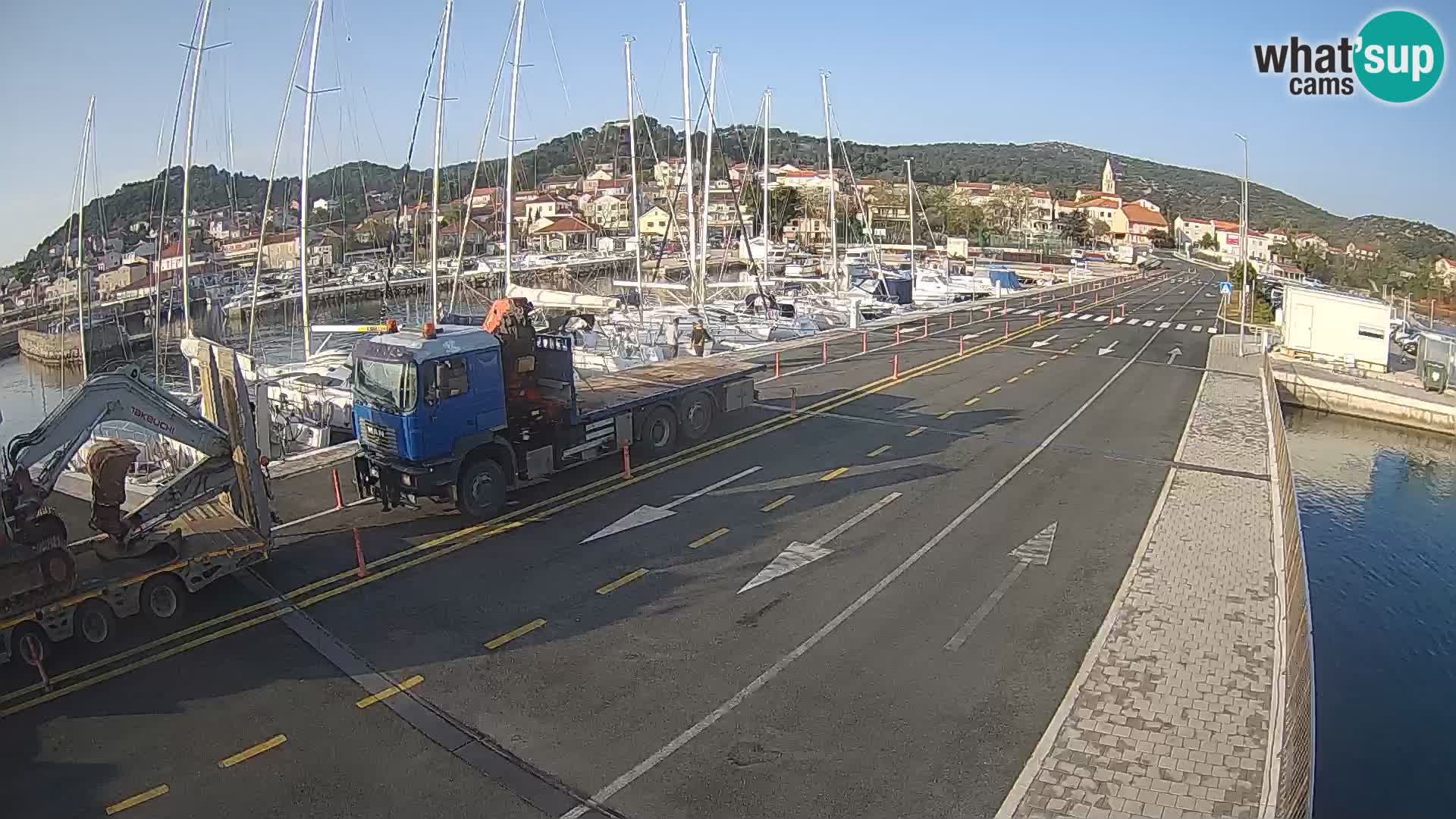 Dalmatie Tkon Traversier – webcams Croatie