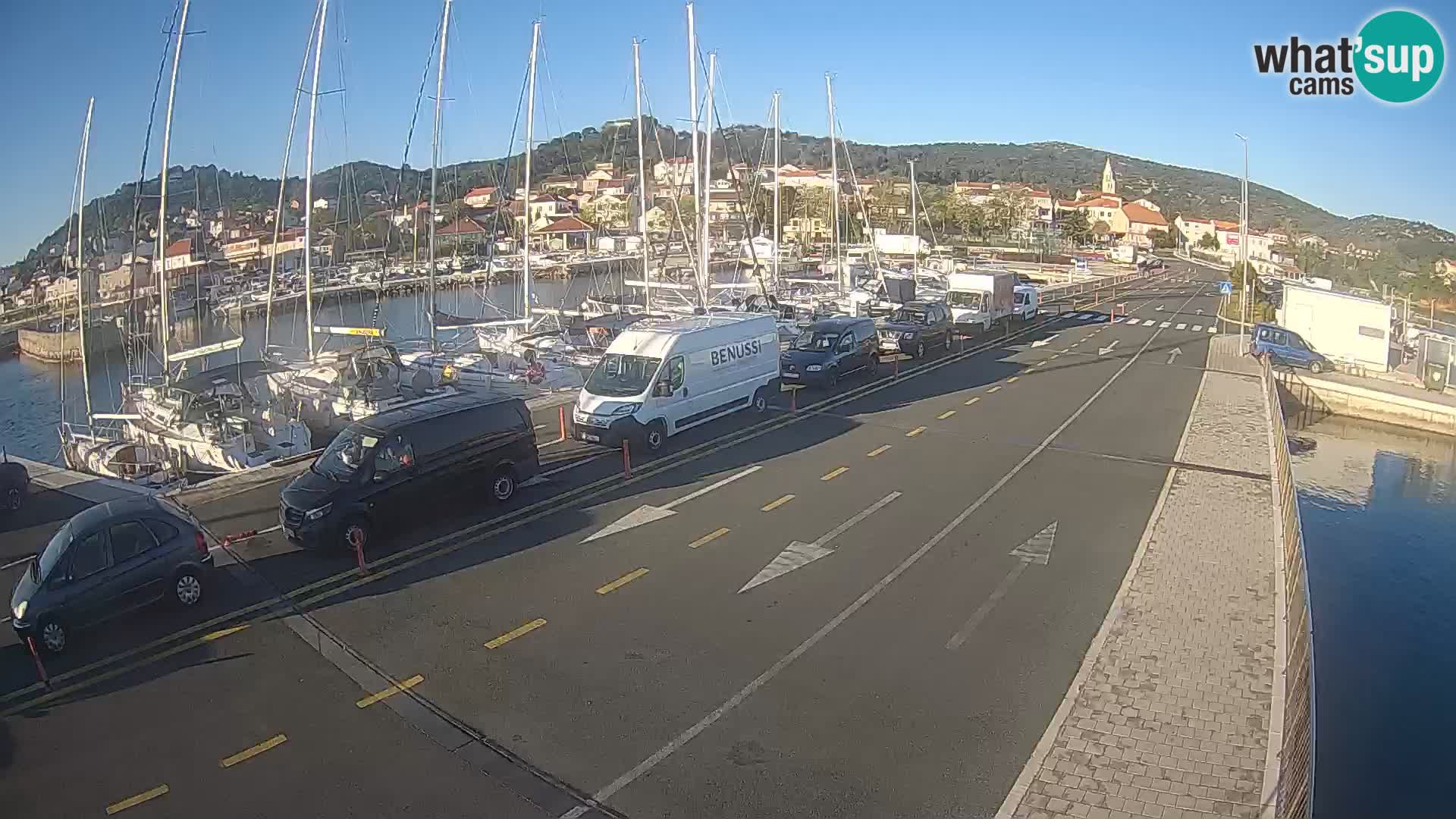 Dalmatie Tkon Traversier – webcams Croatie