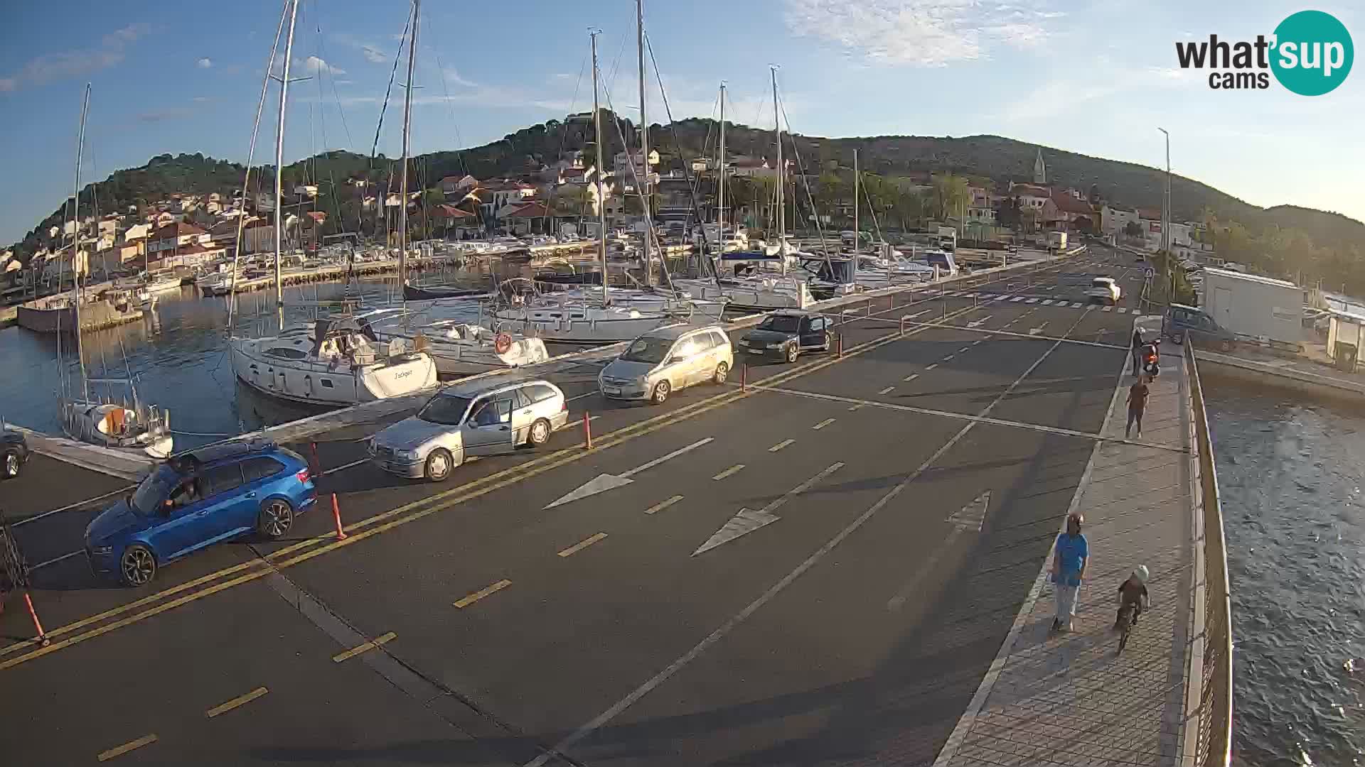 Dalmatie Tkon Traversier – webcams Croatie