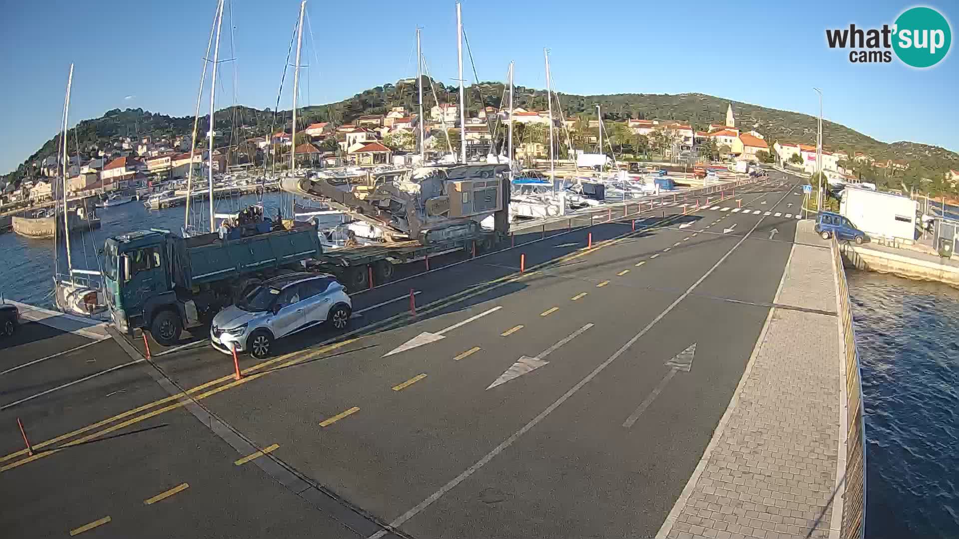 Dalmatie Tkon Traversier – webcams Croatie