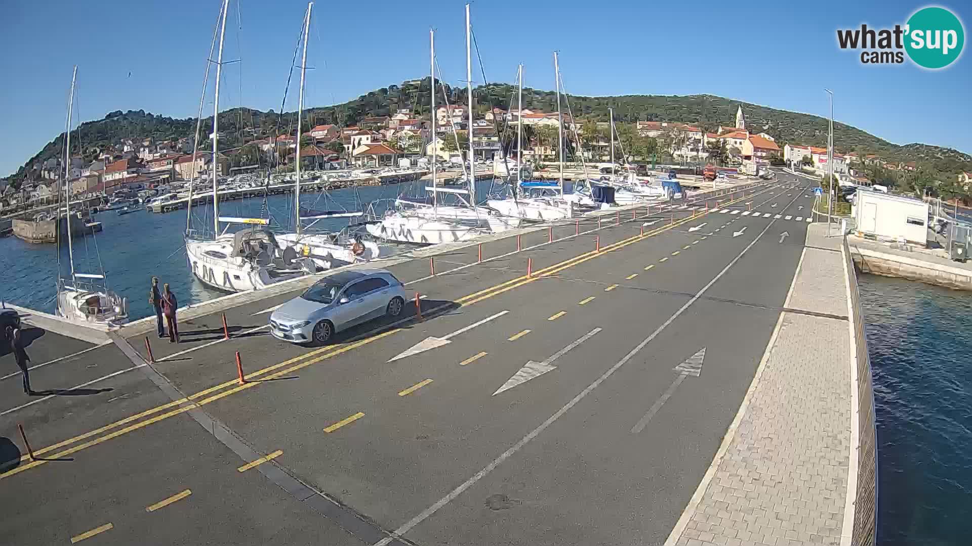 Dalmatie Tkon Traversier – webcams Croatie