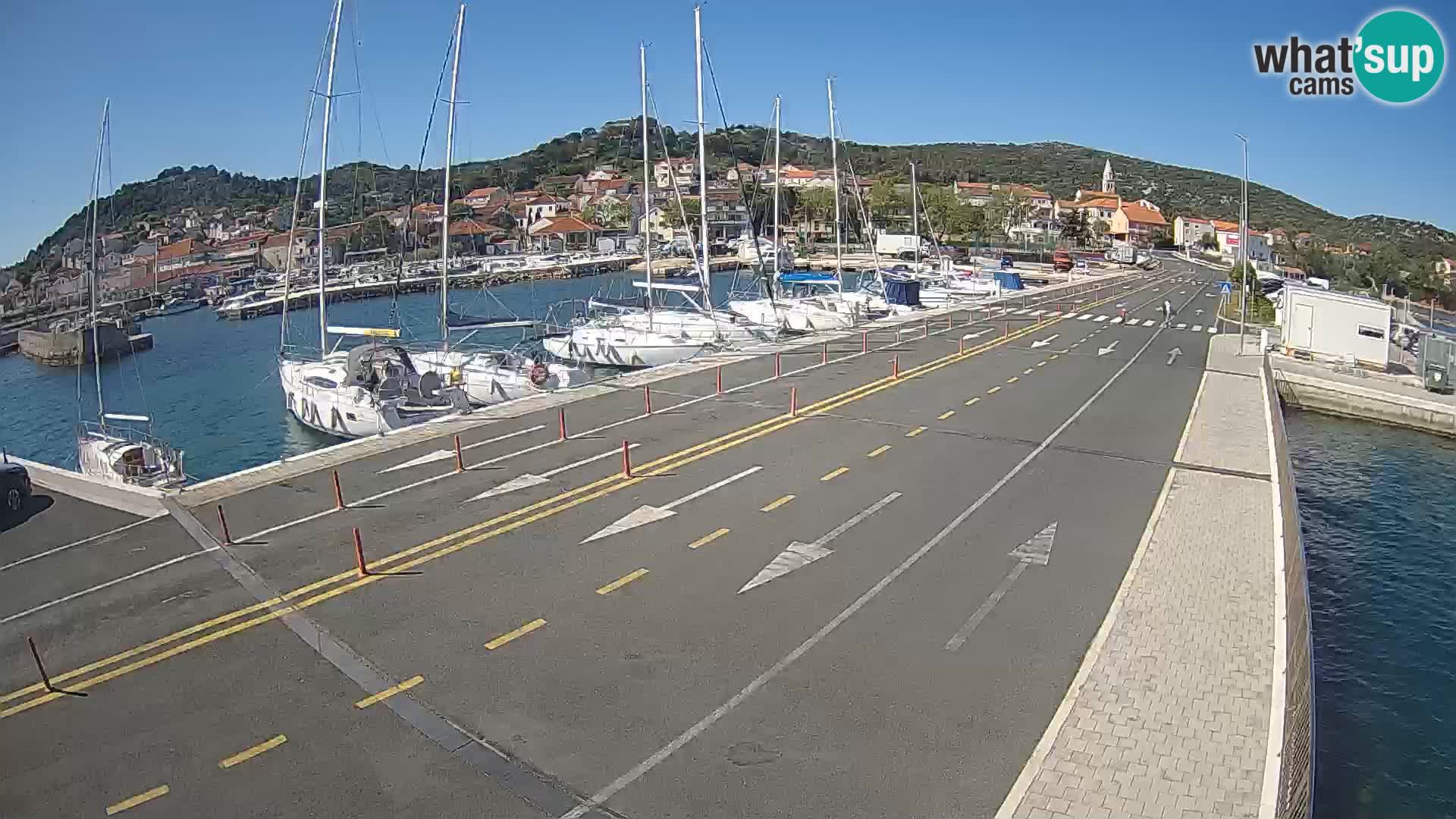 Dalmatie Tkon Traversier – webcams Croatie