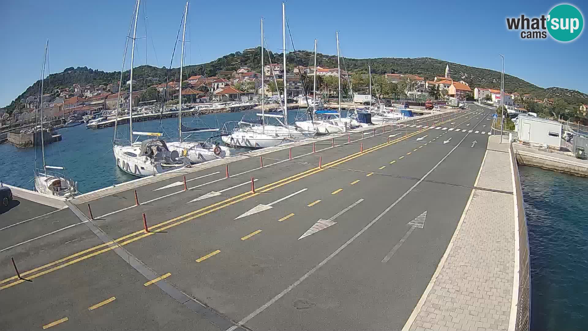 Dalmatie Tkon Traversier – webcams Croatie