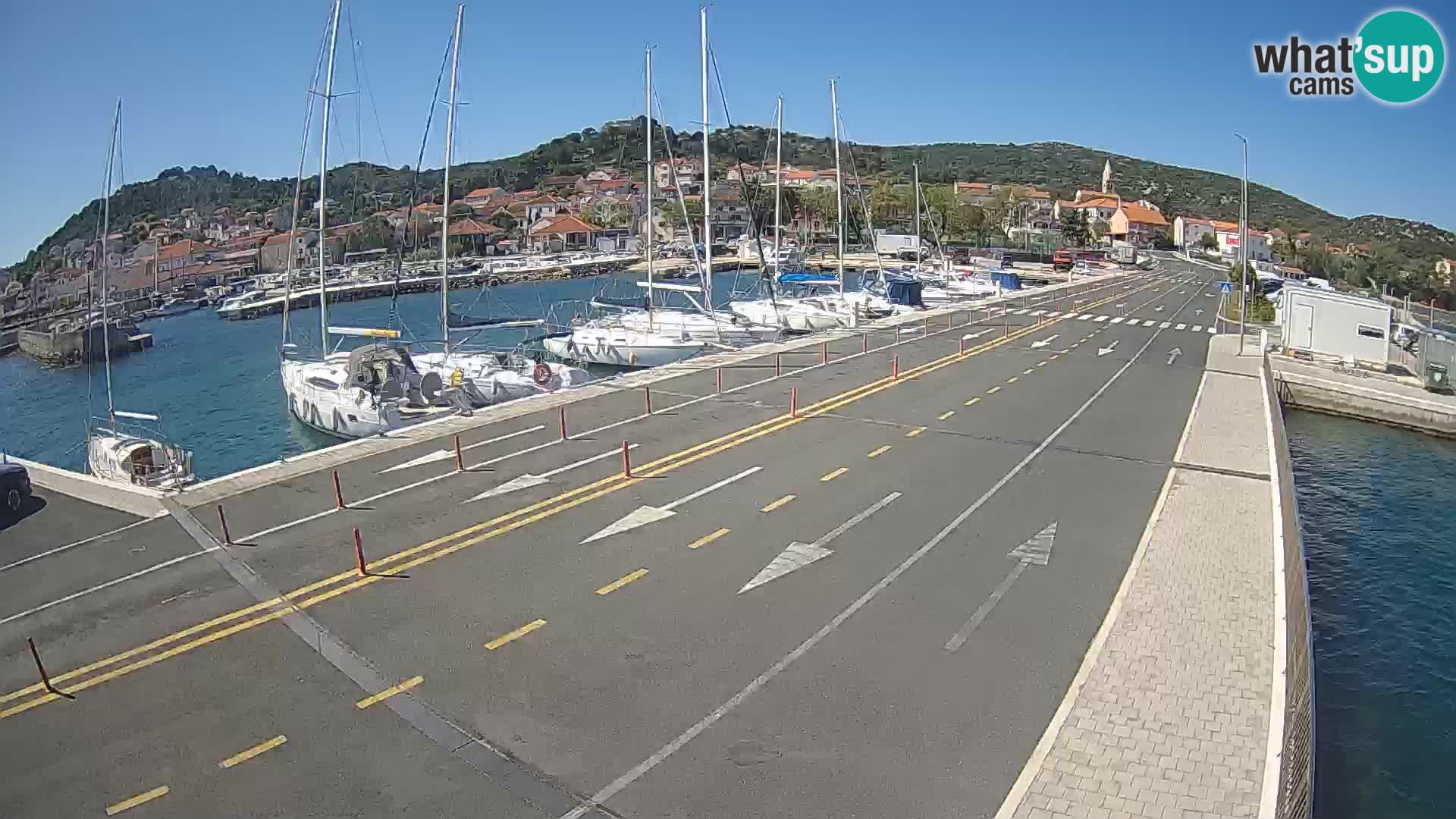 Dalmatie Tkon Traversier – webcams Croatie
